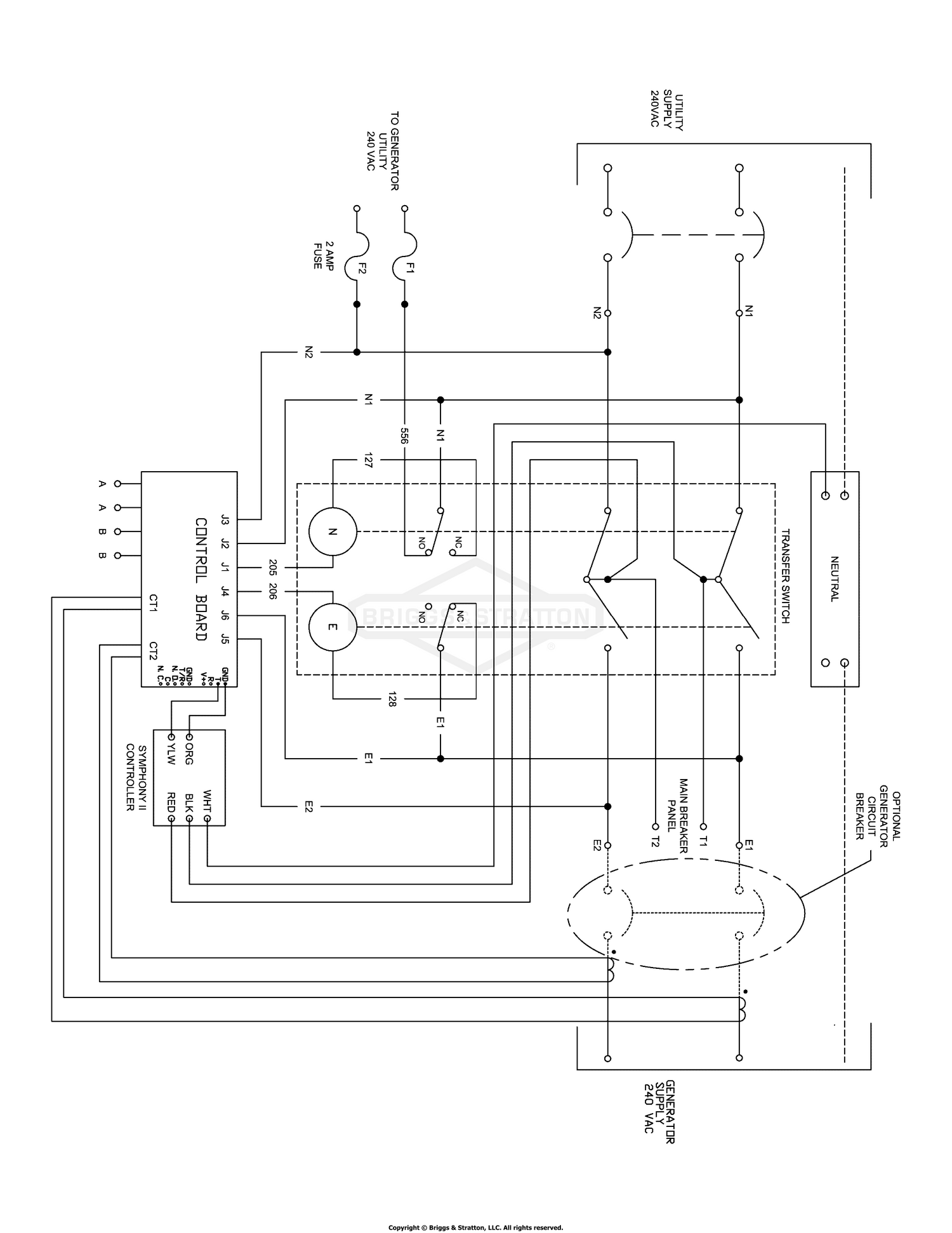 Briggs Amp Stratton Power Products Del 02 0 Amp Automatic Transfer Switch Packaged Wiring Schematic Transfer Switch