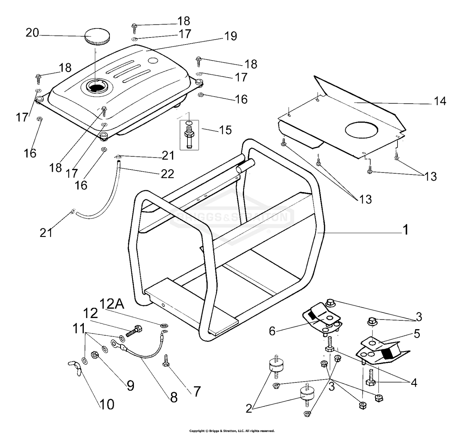 Frame, Fuel Tank And Fittings