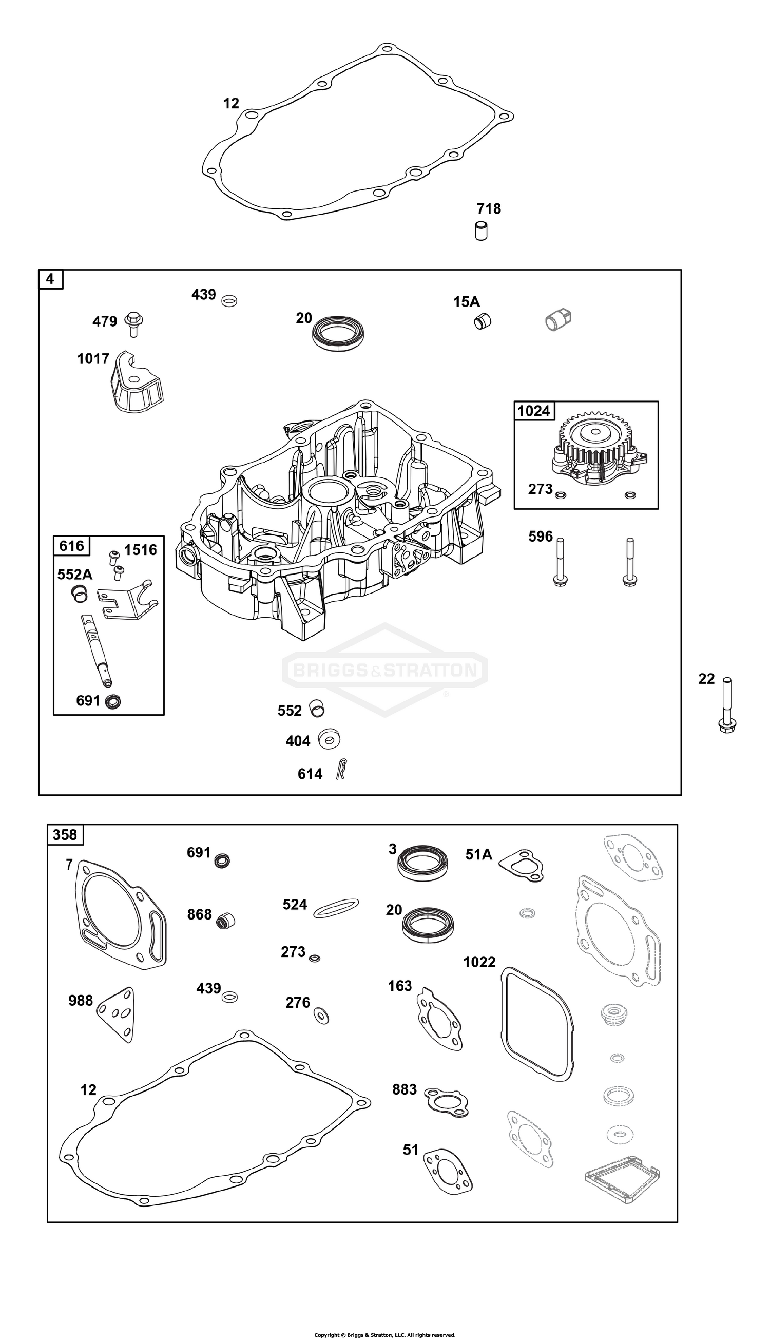 Crankcase Cover/Sump Group
