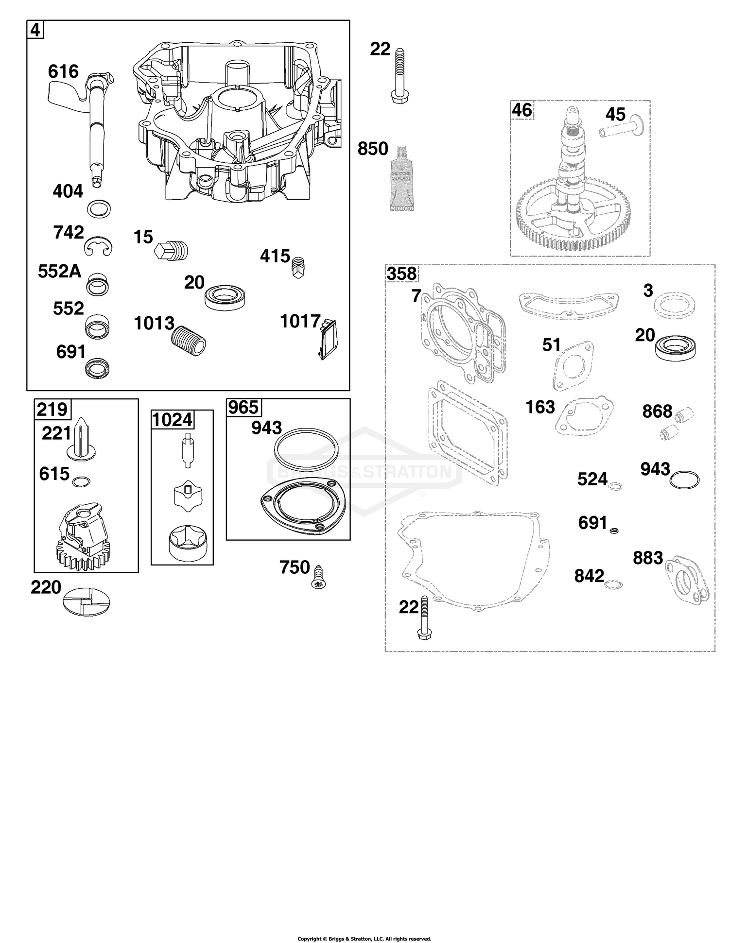 Crankcase Cover/Sump Group