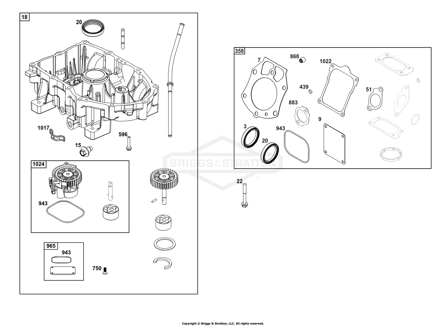 Crankcase Cover/Sump Group