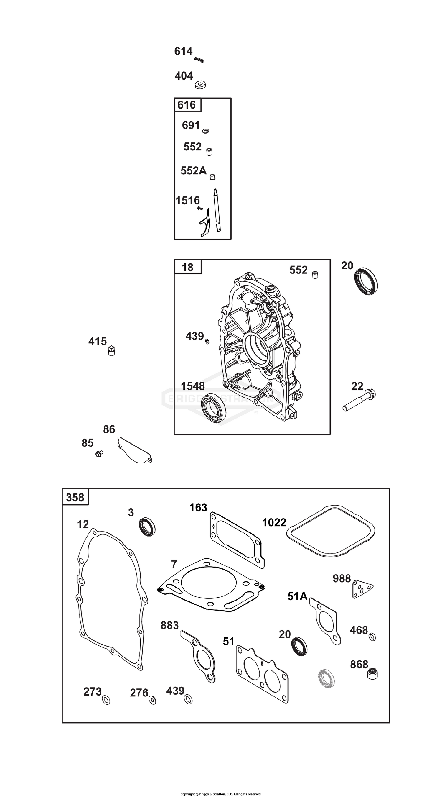 Crankcase Cover/Sump Group