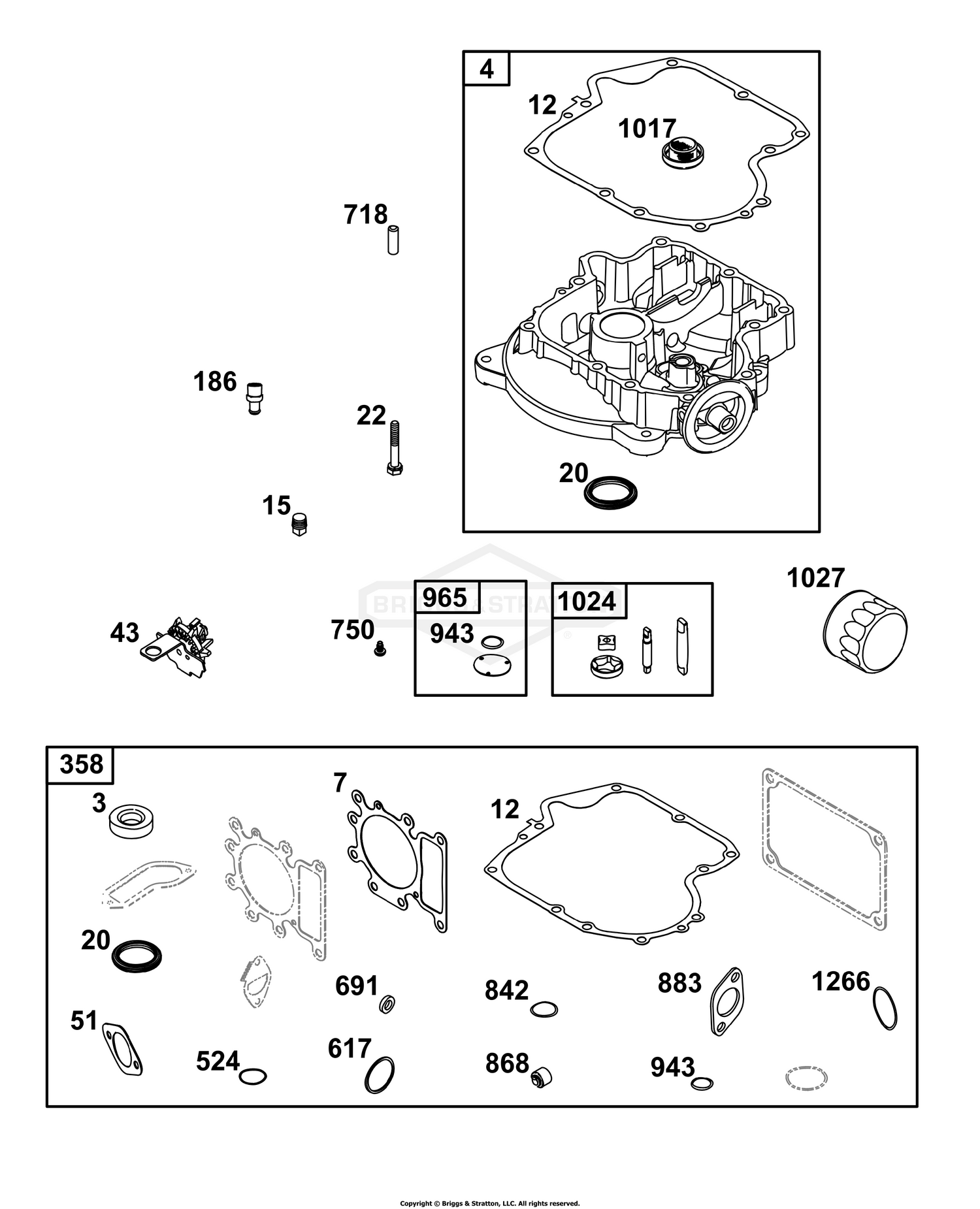Crankcase Cover/Sump Group