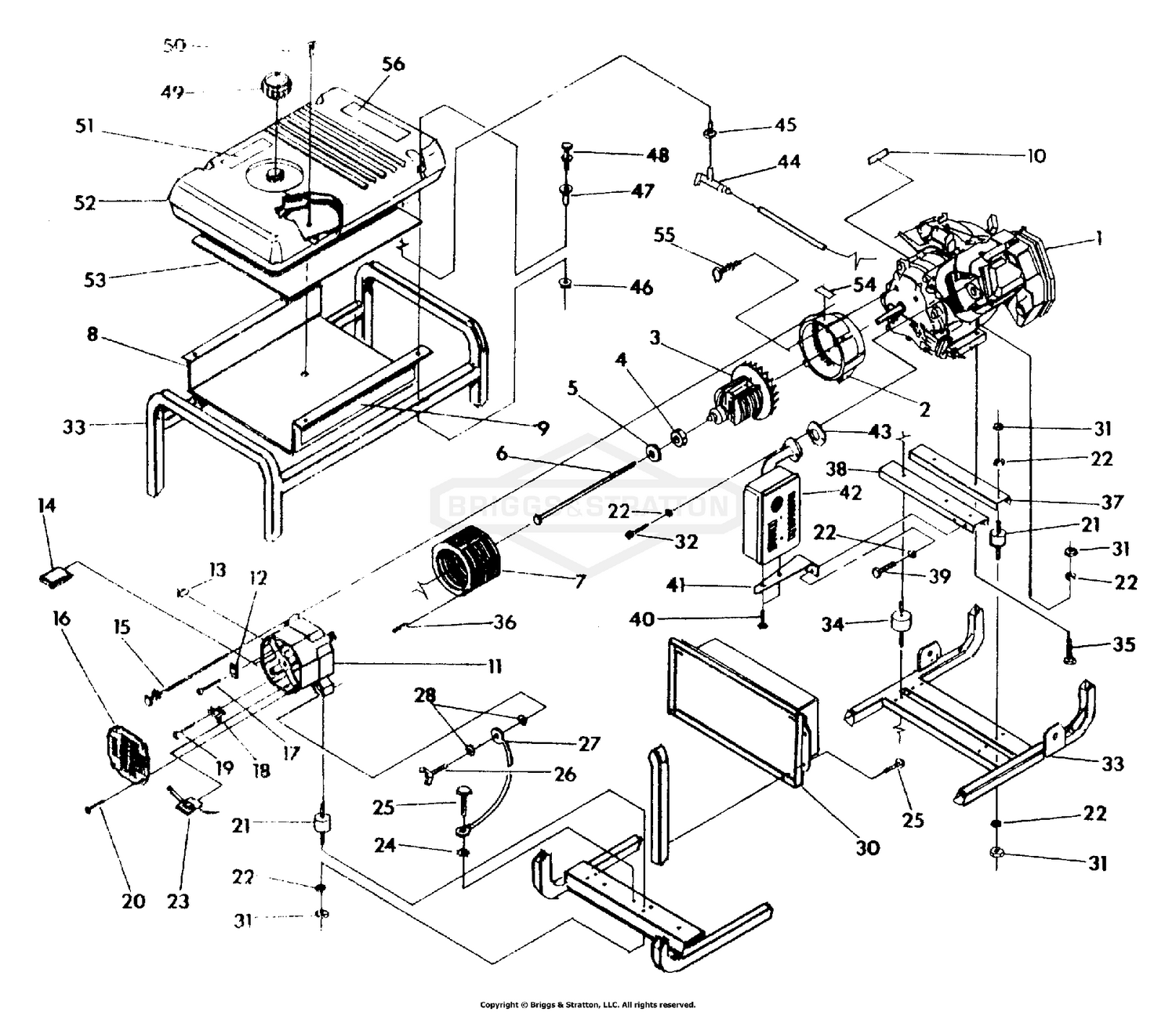 Cradle & Tank Assembly (10/95)
