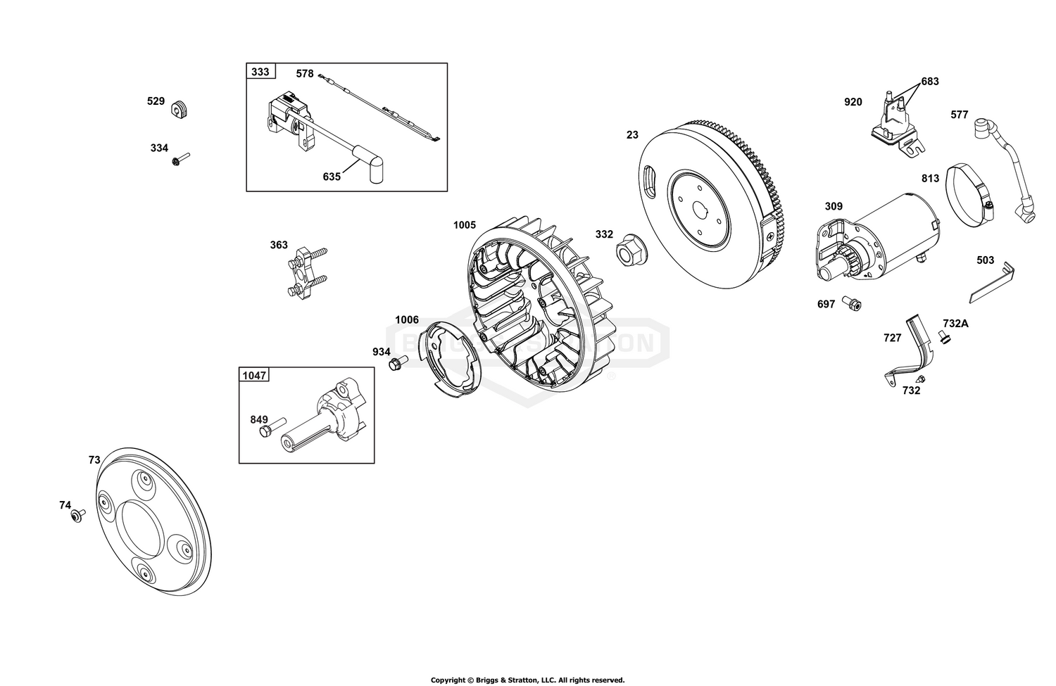 Flywheel, Ignition, and Starter Group