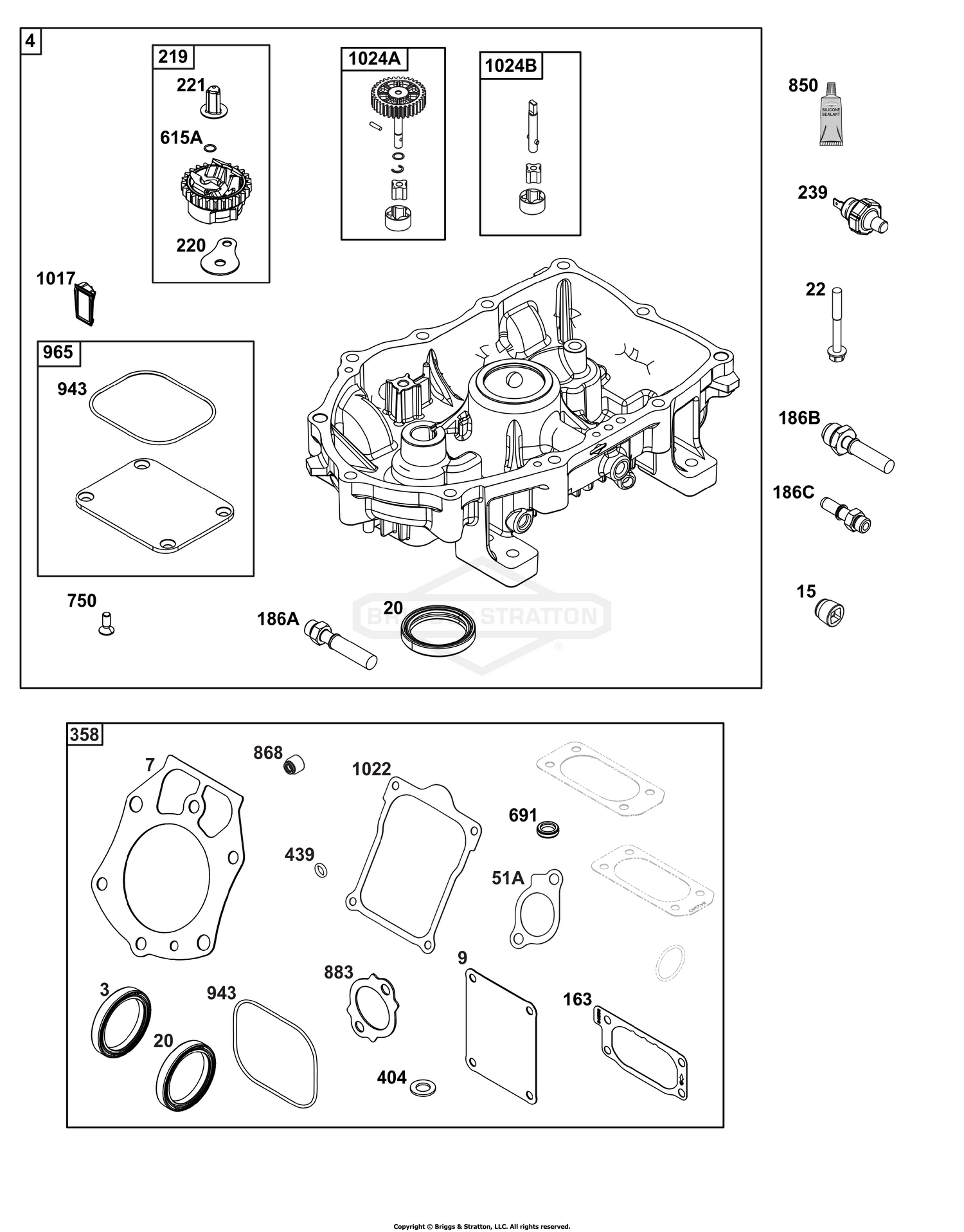 Crankcase Cover/Sump Group