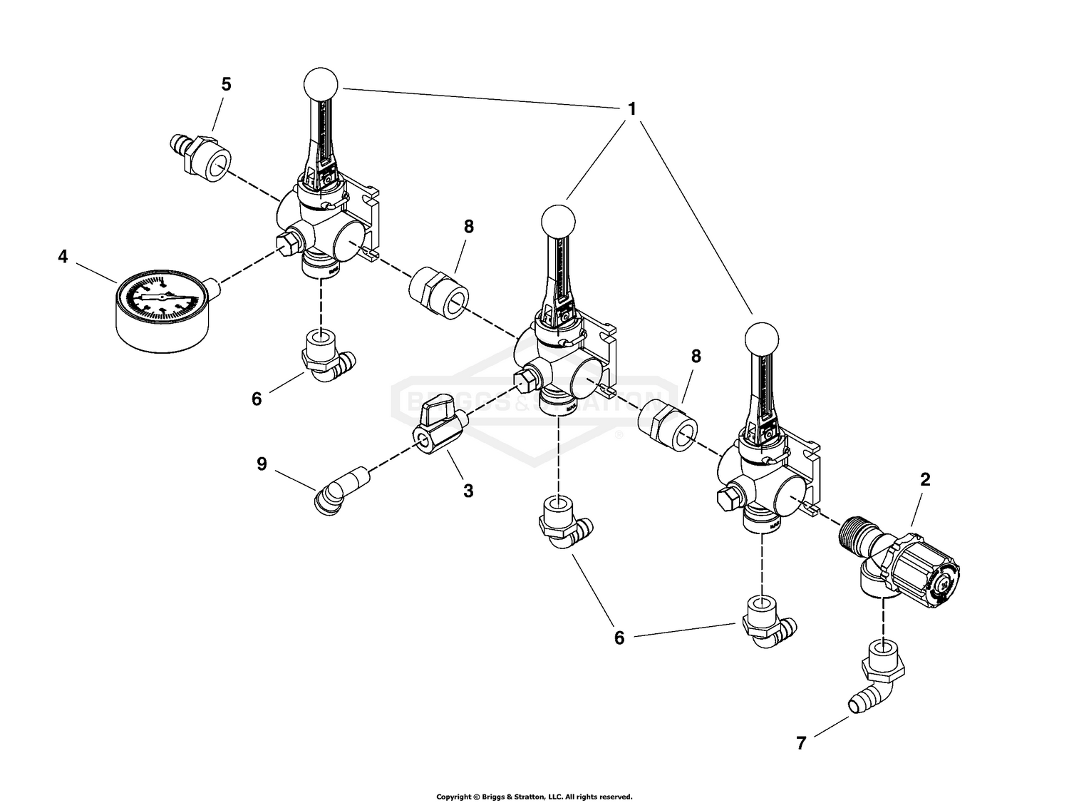 Spray Toggle Valve Group