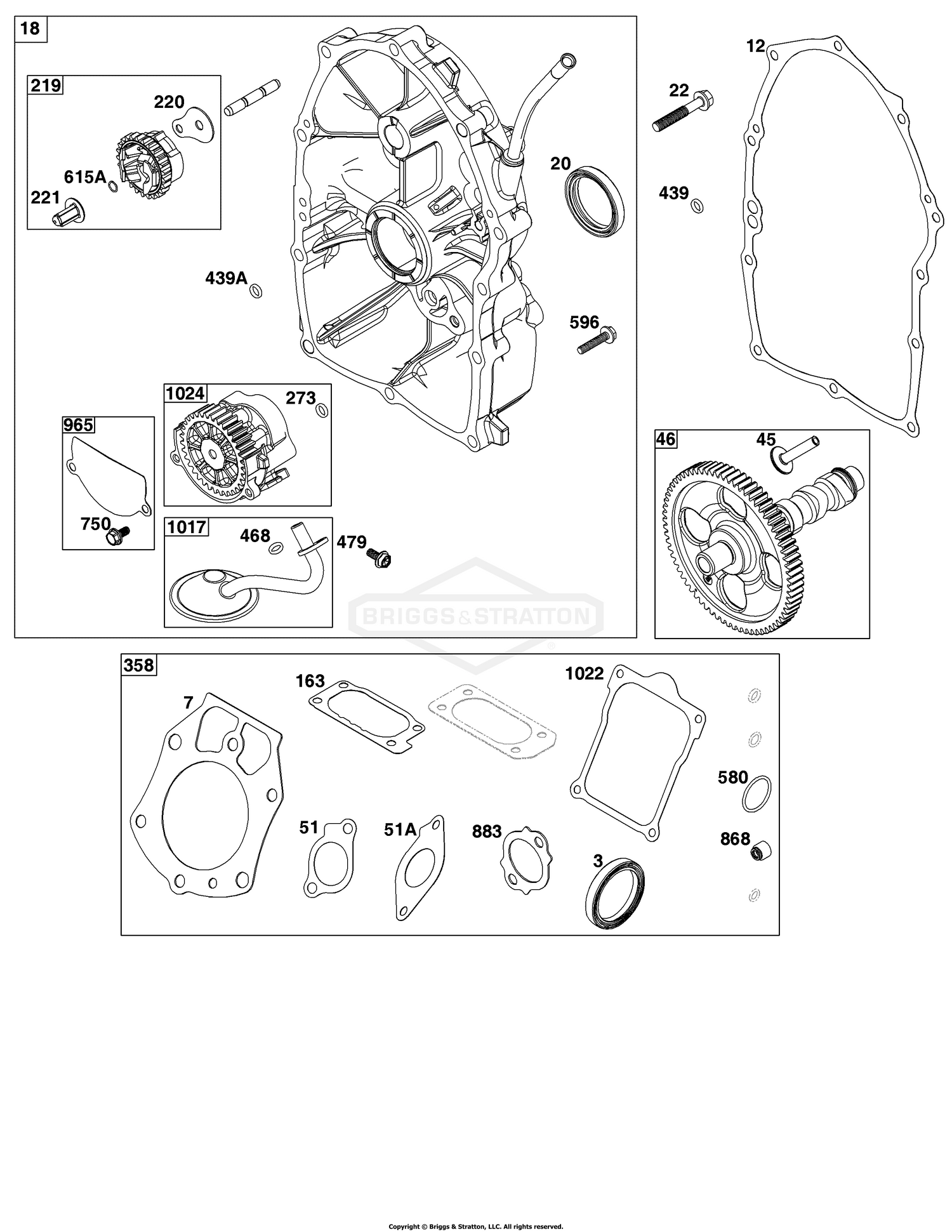 Crankcase Cover/Sump Group