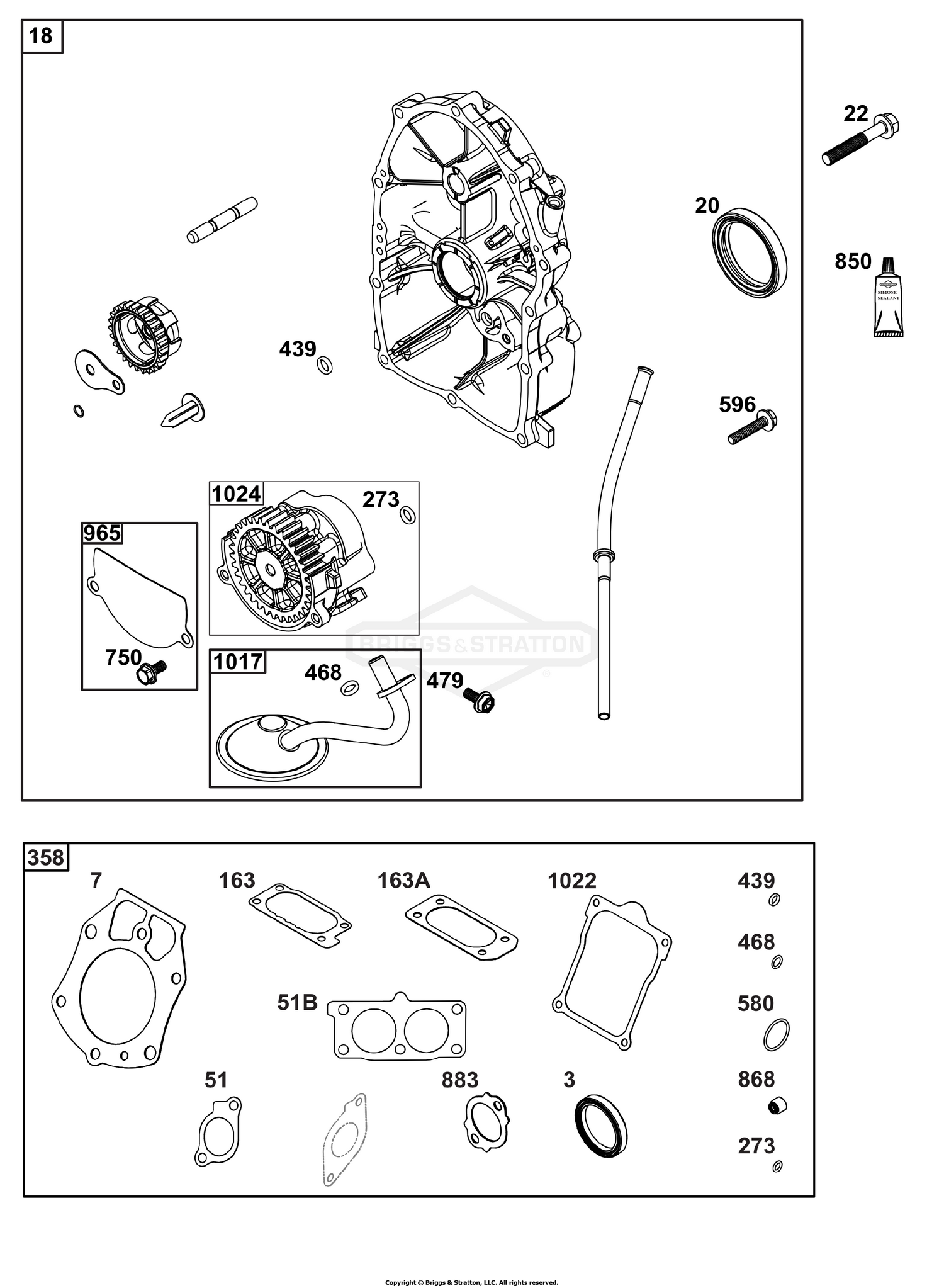 Crankcase Cover/Sump Group