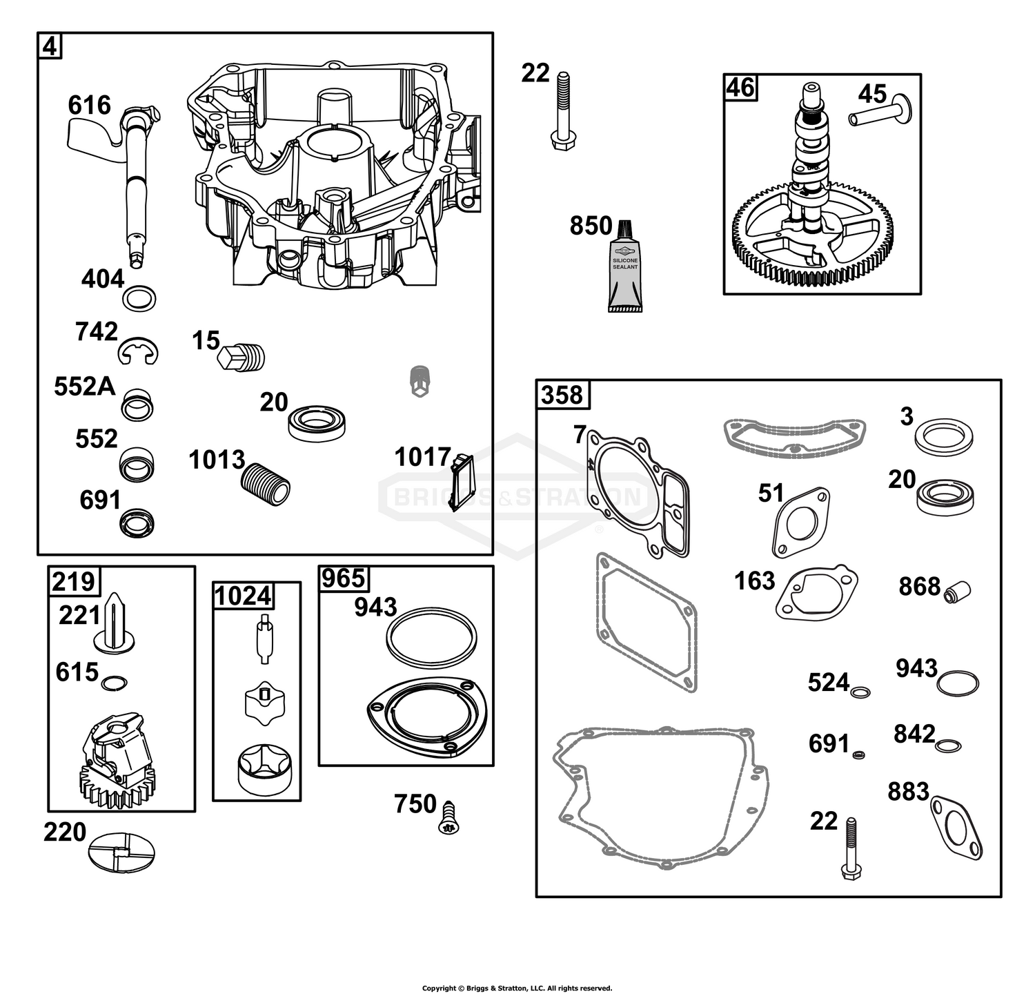 Crankcase Cover/Sump Group
