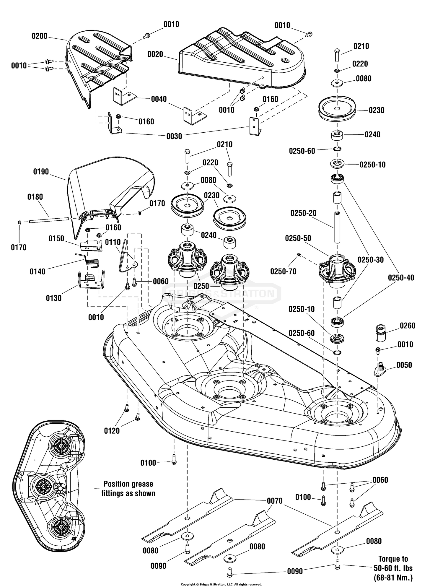 46" Mower Deck - Housing & Arbor Group