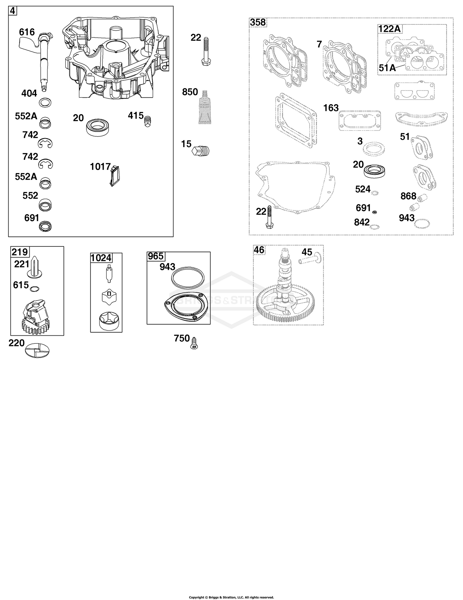 Crankcase Cover/Sump Group