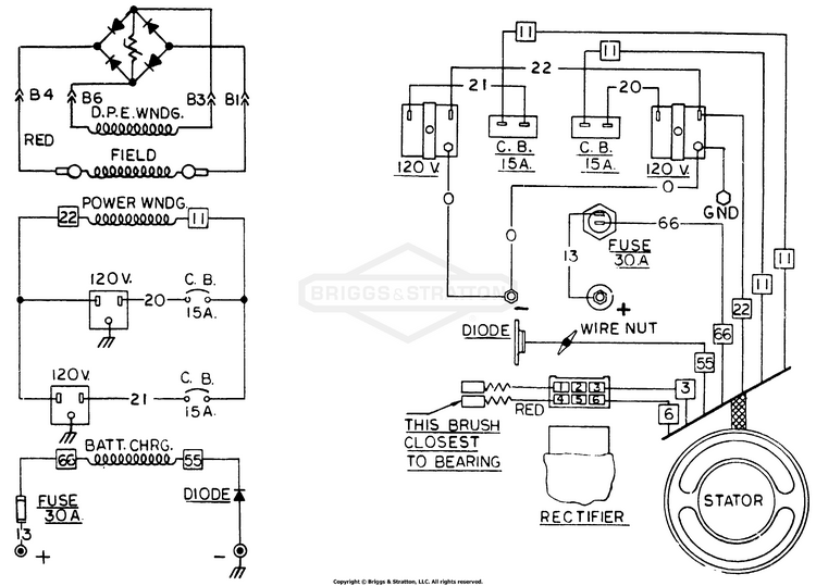 8750-1 Briggs and Stratton Portable Generator G2450, 2,250 Watt ...