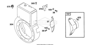 Briggs and Stratton 252417-0607-01 Blower Hsg