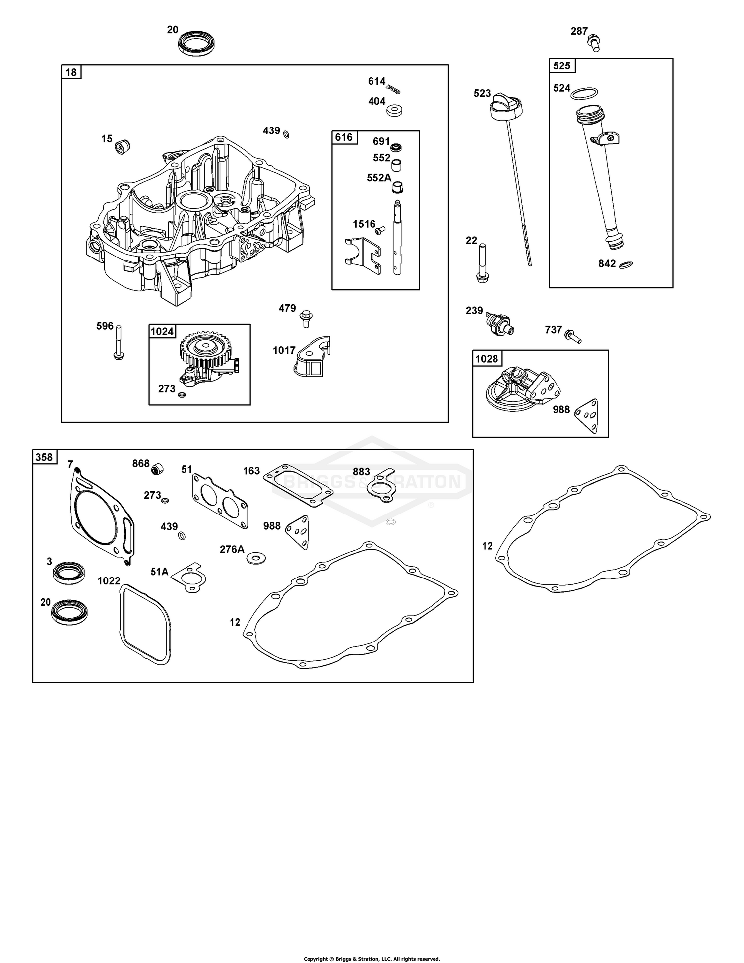 Crankcase Cover/Sump Group