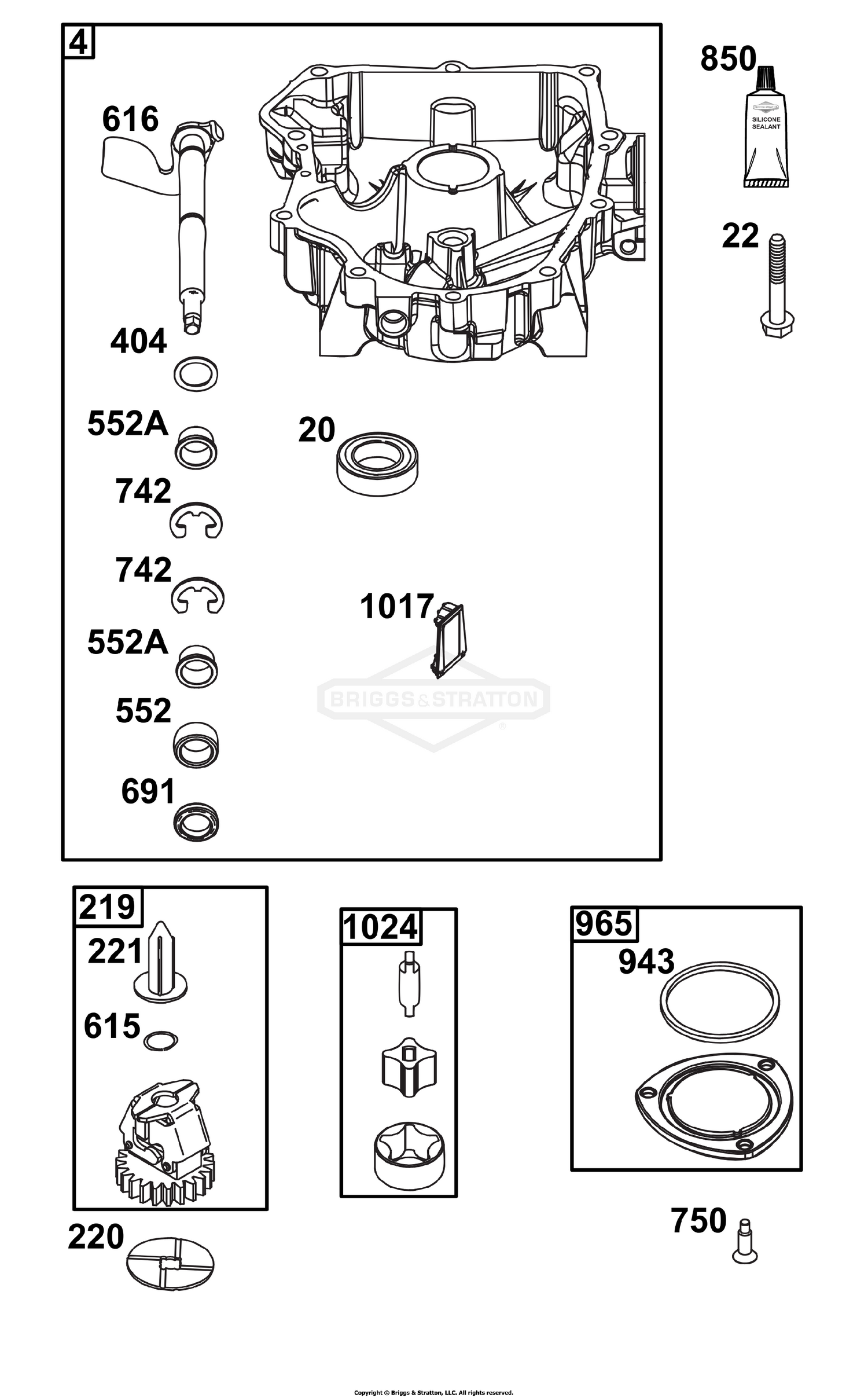 Crankcase Cover/Sump Group
