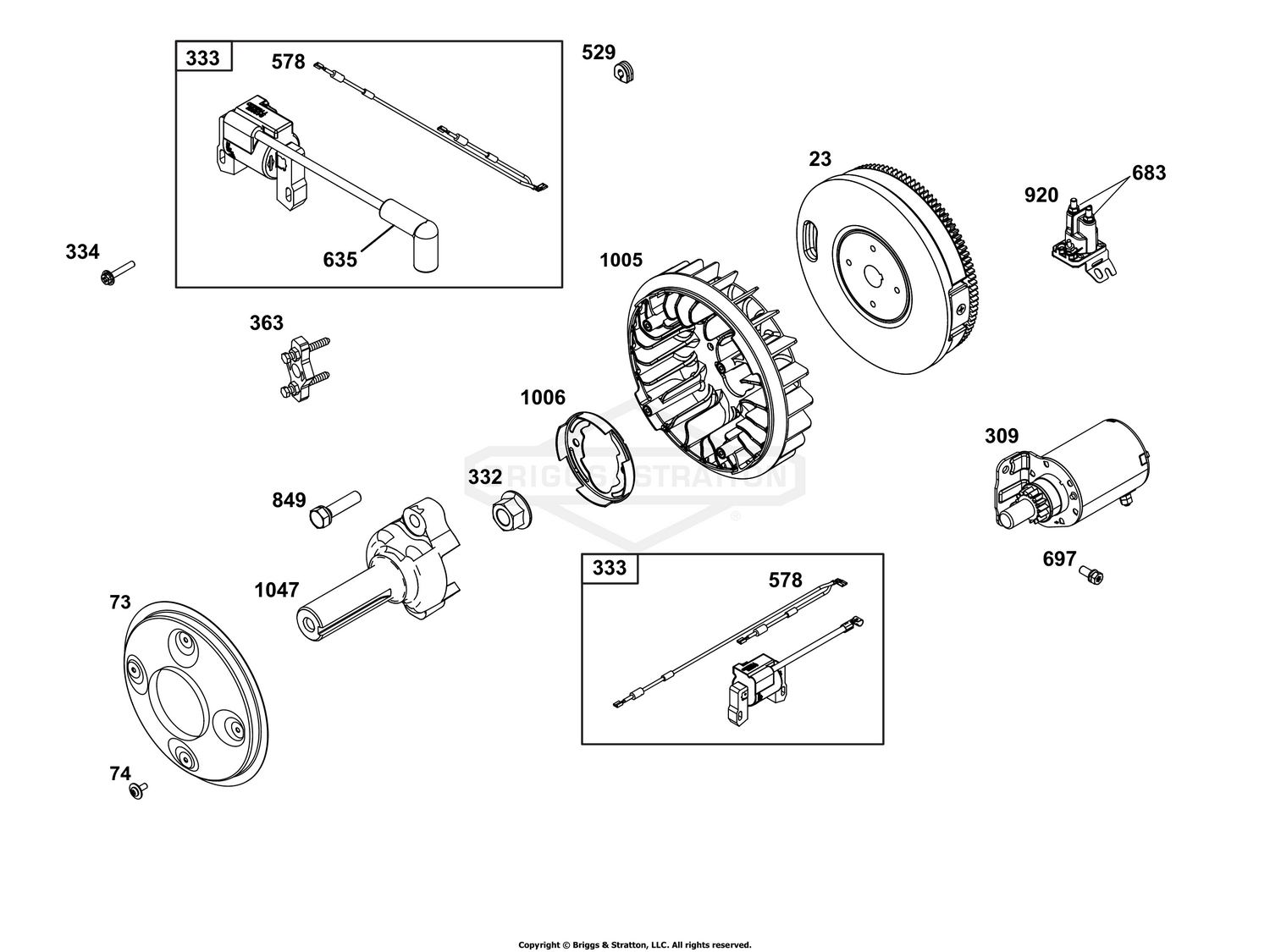 Flywheel, Ignition, and Starter Group