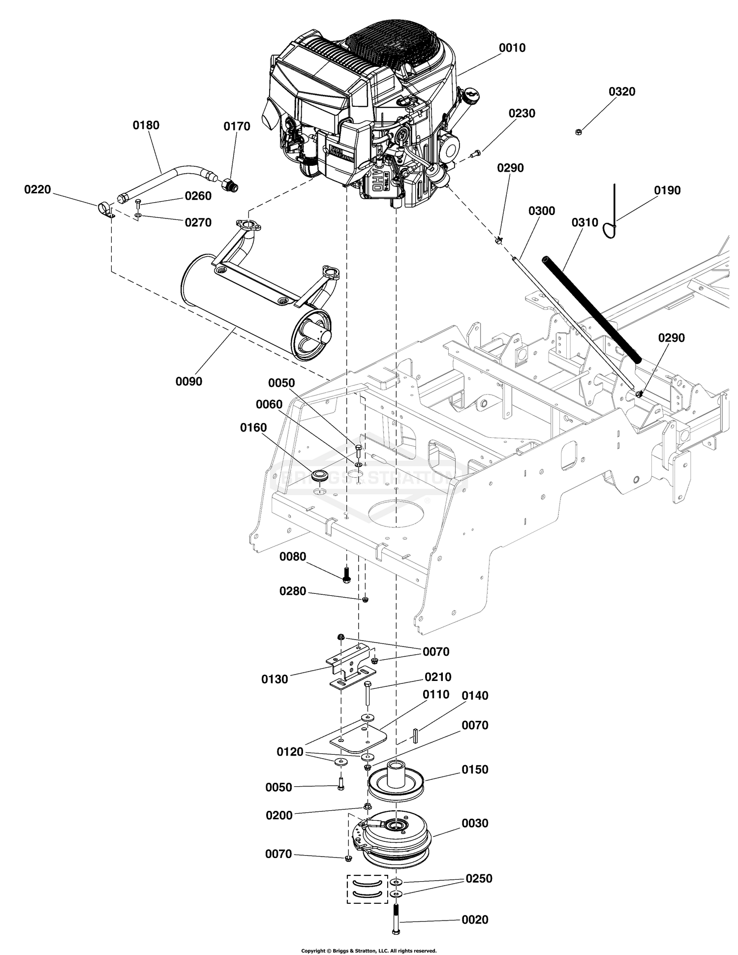 Engine & PTO Group - Kawasaki FT730V