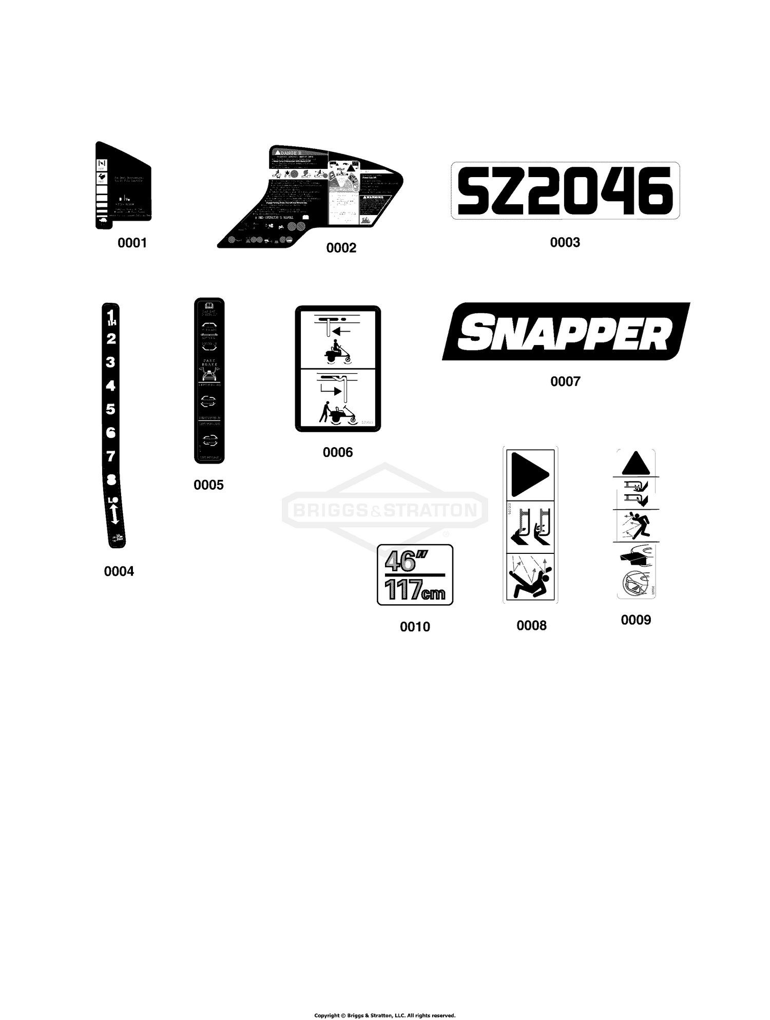 46" Decal Group