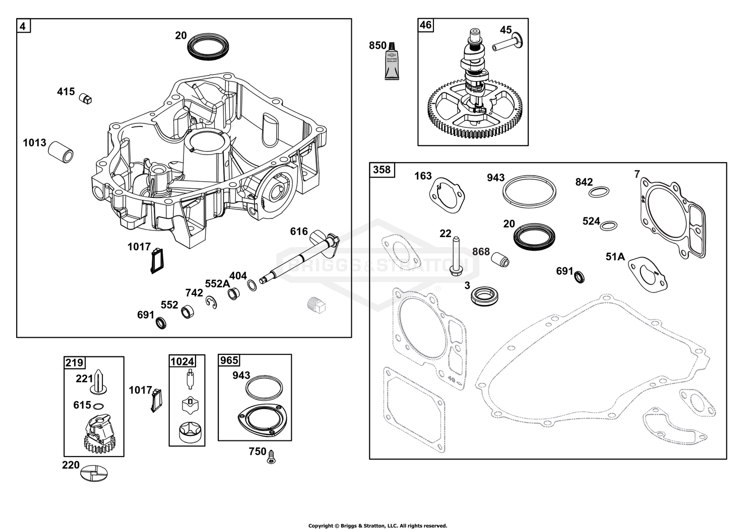 Crankcase Cover/Sump Group