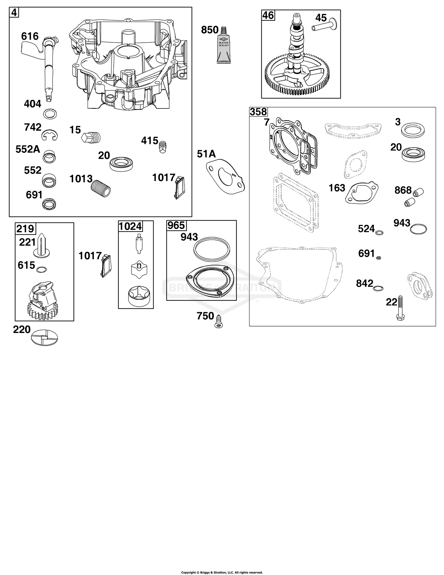 Crankcase Cover/Sump Group