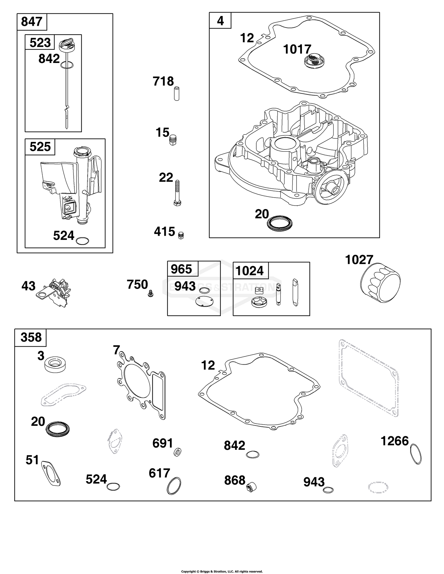 Crankcase Cover/Sump and Lubrication Group