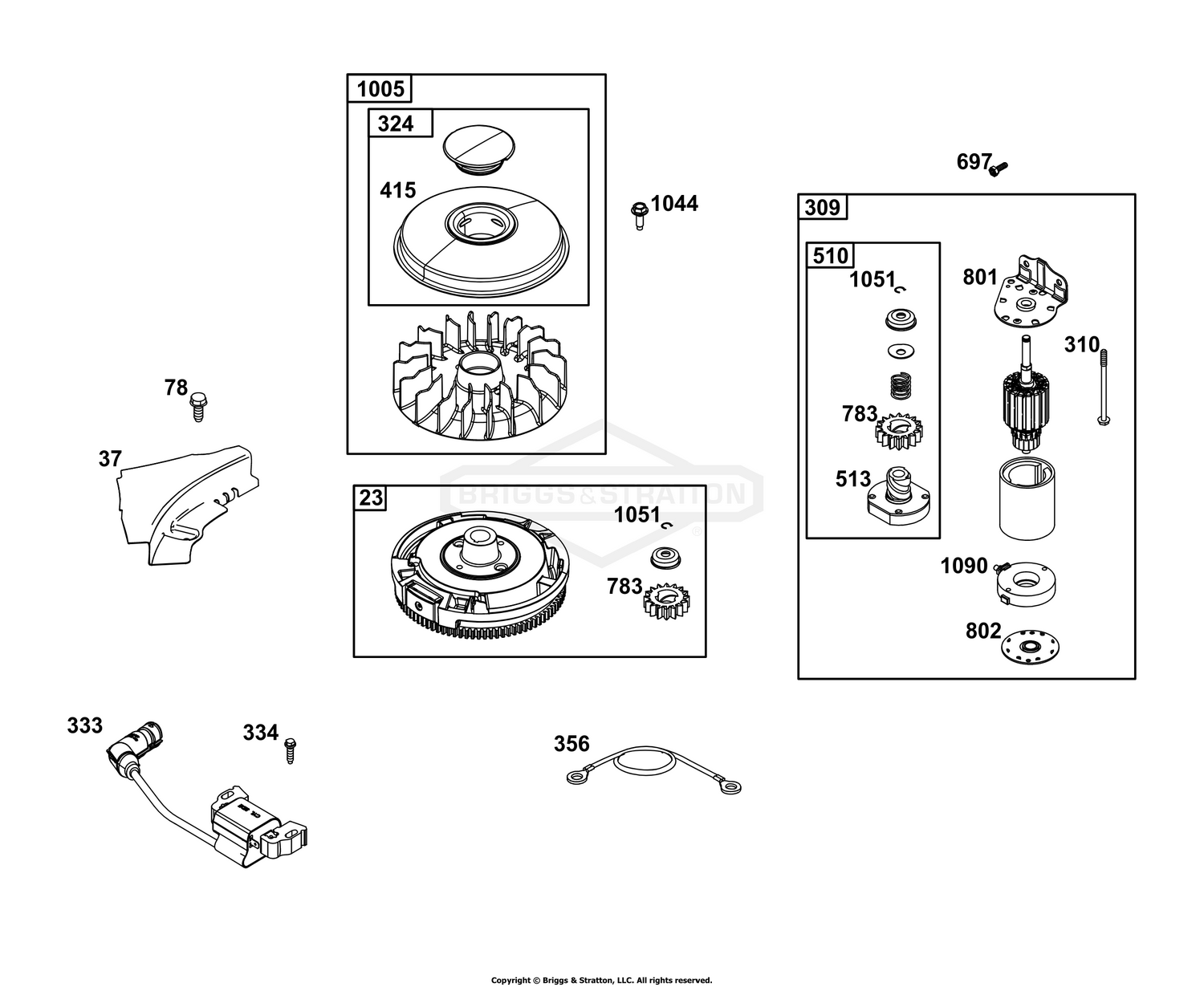 Flywheel, Ignition, and Starter Group