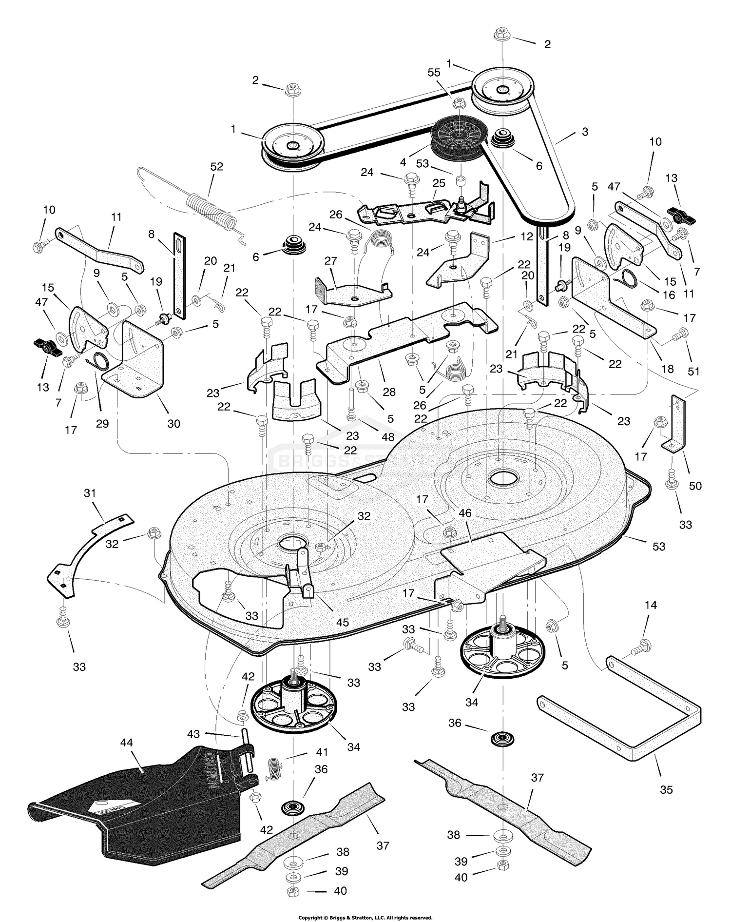 Murray lawn discount mower deck parts