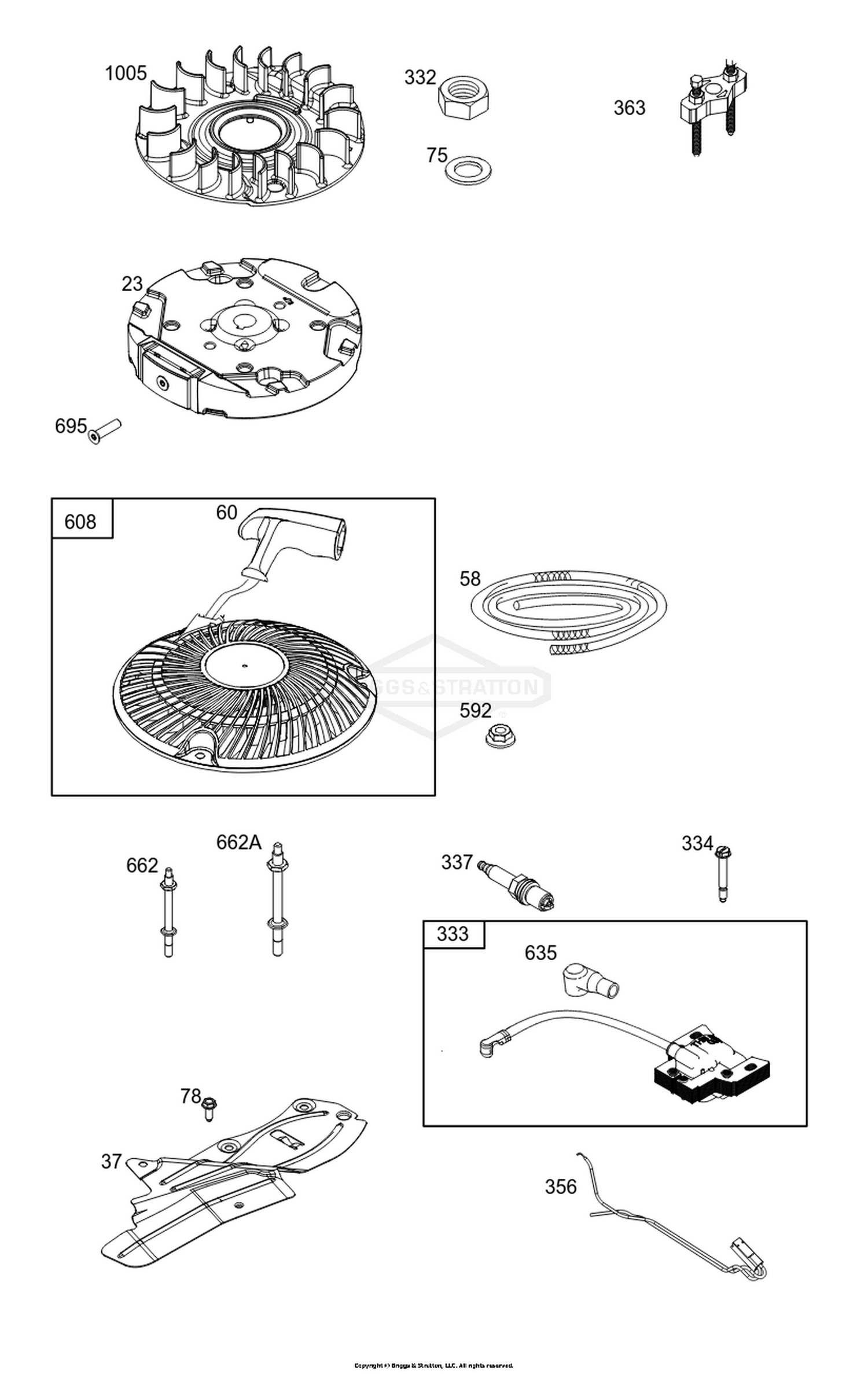 Flywheel, Ignition, and Starter Group