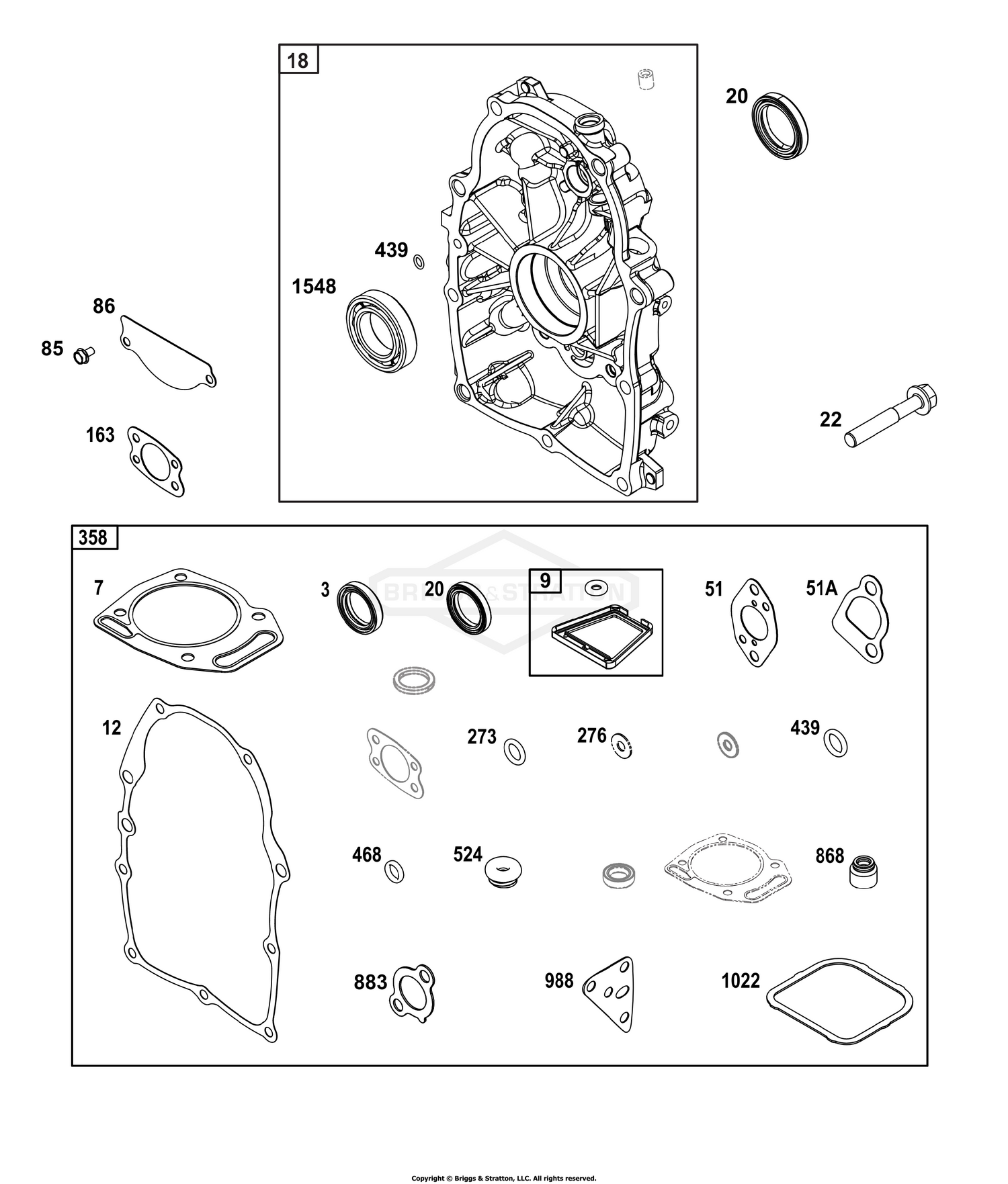 Crankcase Cover/Sump Group