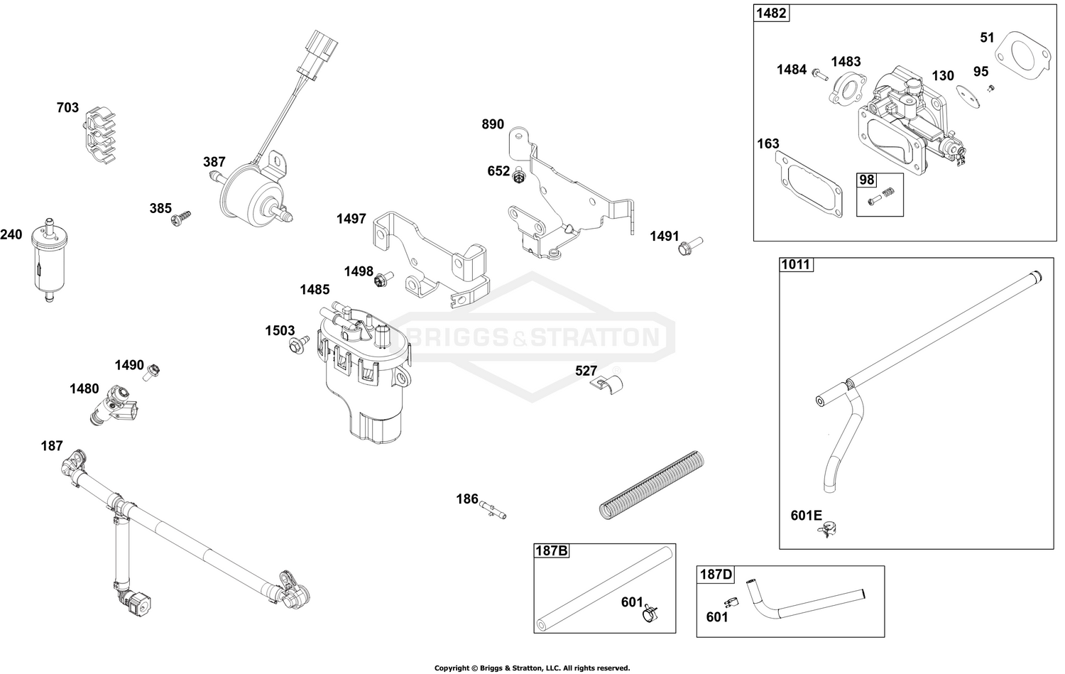 Throttle Body and Fuel Supply Goup