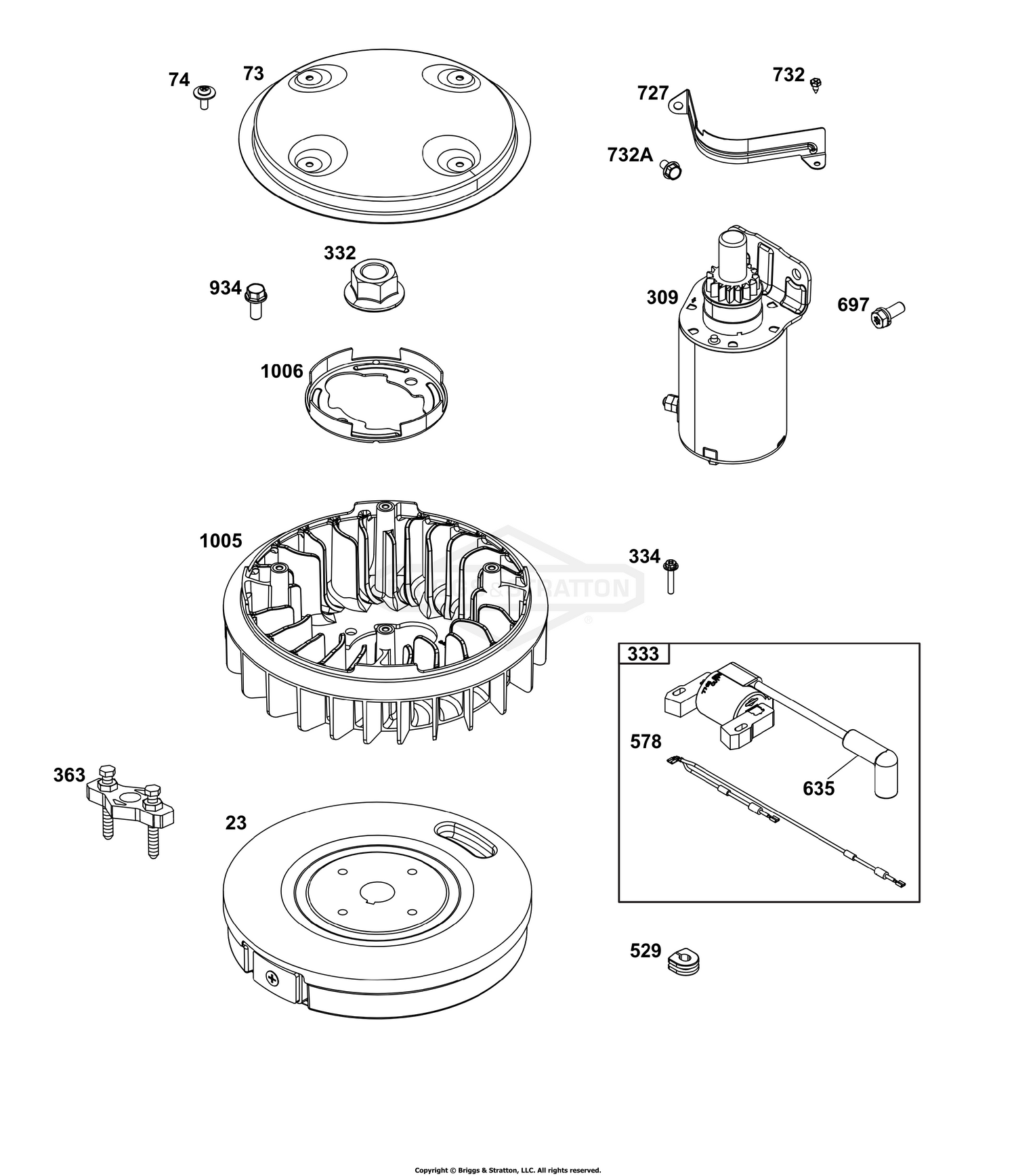 Flywheel, Ignition, and Starter Group