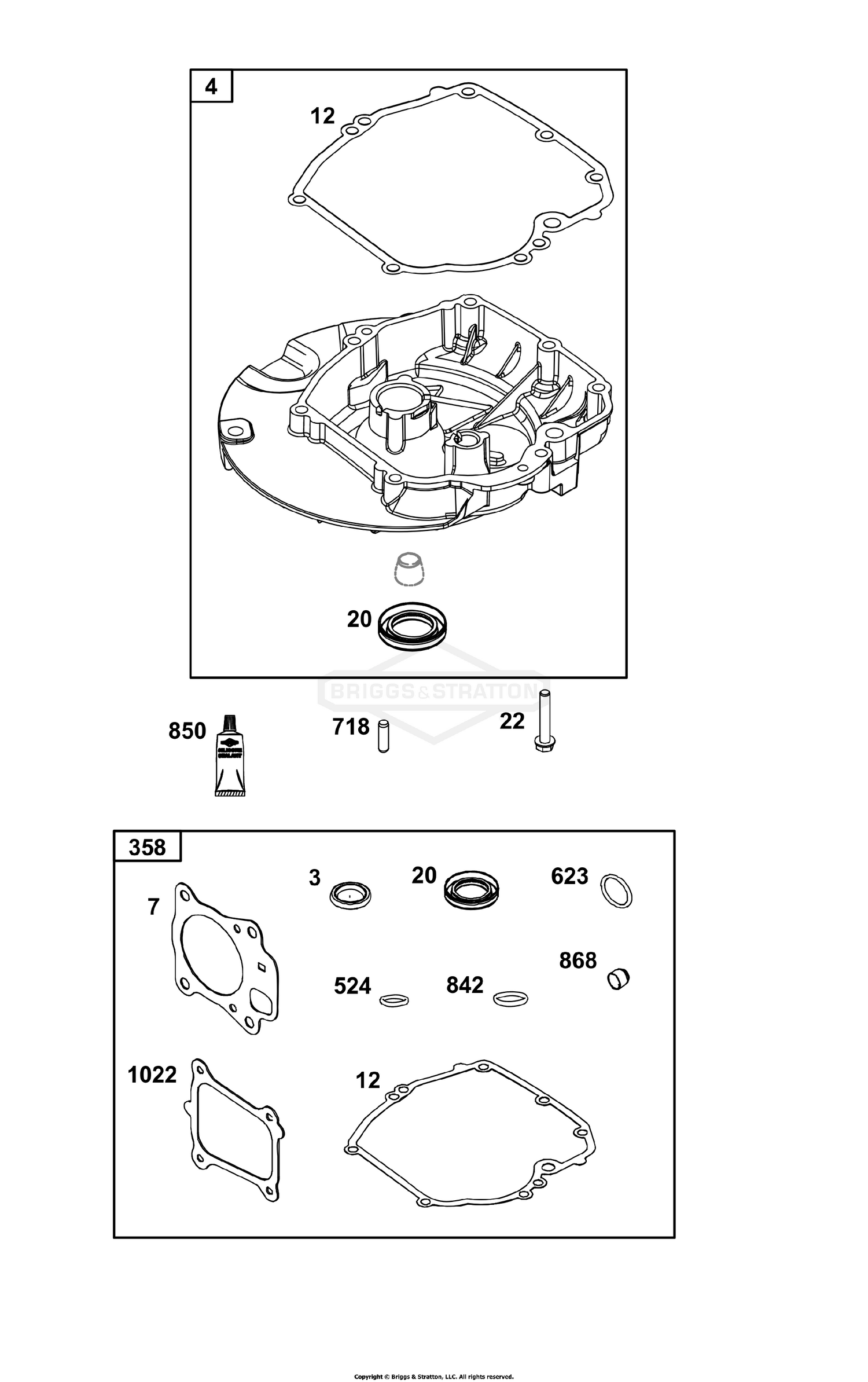 Crankcase Cover/Sump Group