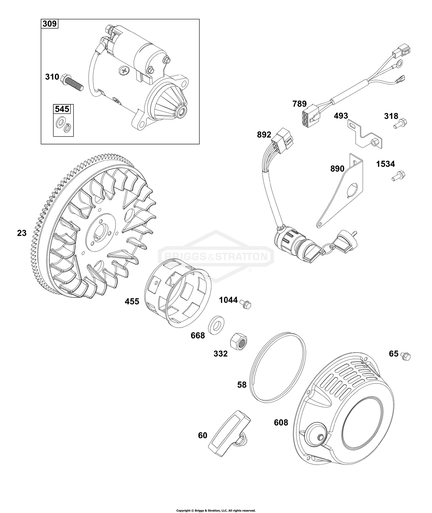 Flywheel, Ignition, and Starter Group