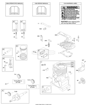 09A413-0202-E1 Briggs and Stratton Engine | PartsWarehouse