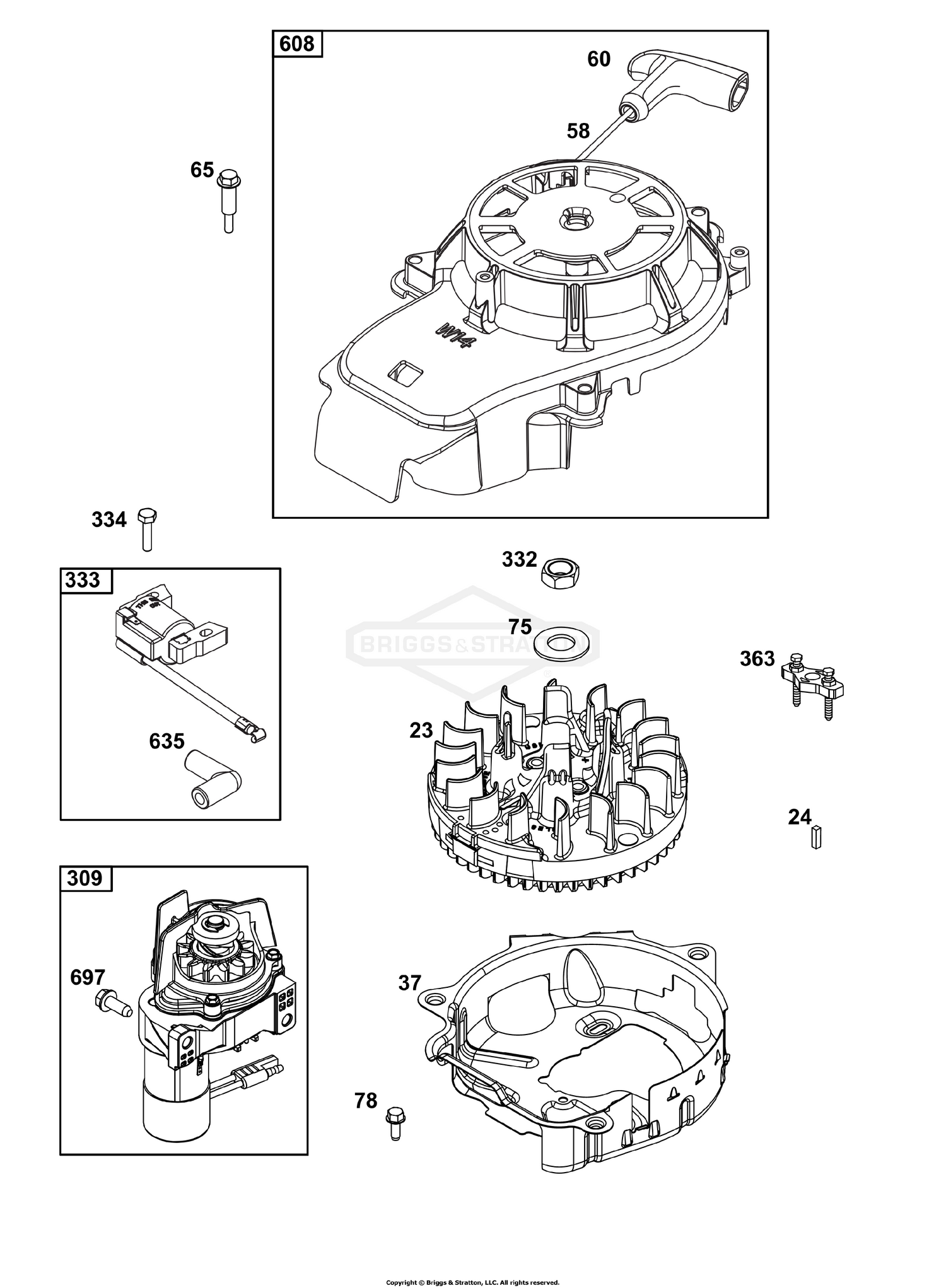 Flywheel, Ignition, and Starter Group