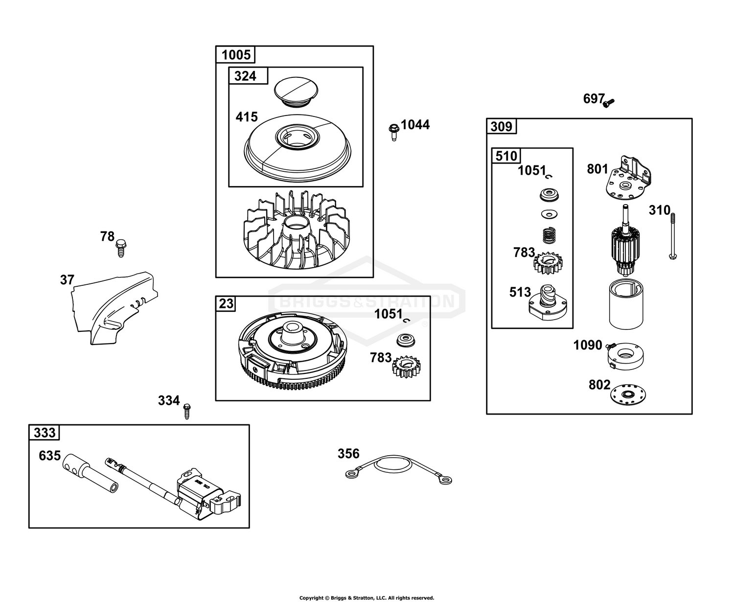 Flywheel, Ignition, and Starter Group