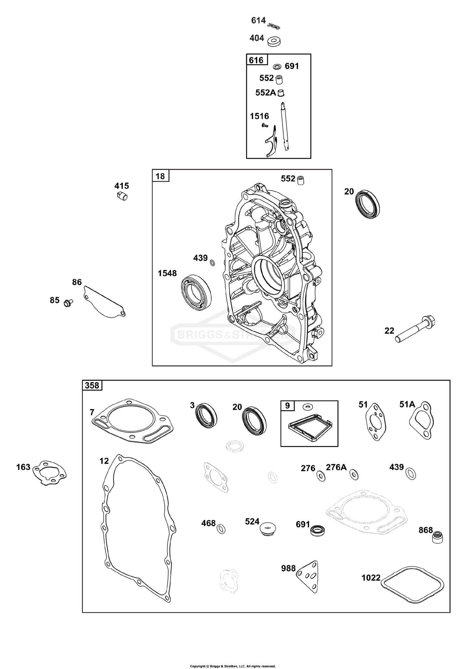 Crankcase Cover/Sump Group