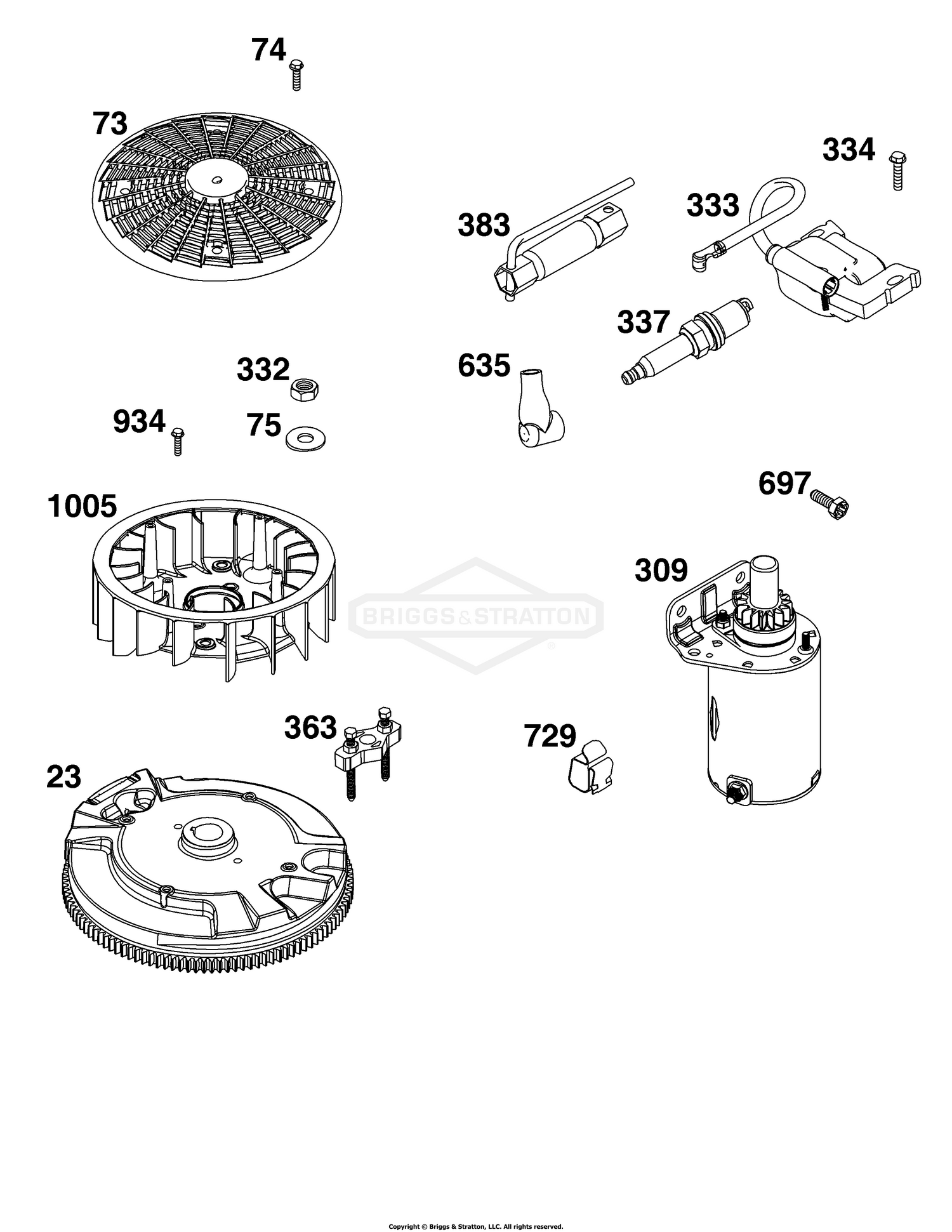 Flywheel, Ignition, and Starter Group