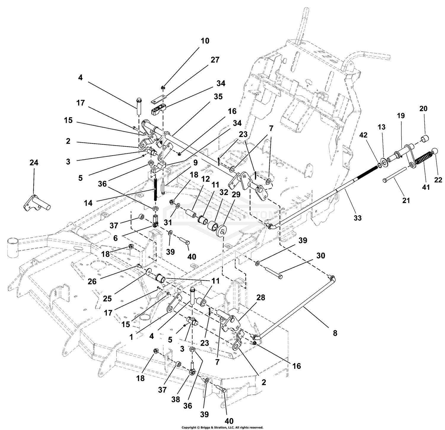 Deck Lift Group S/N: 4001694245 and above