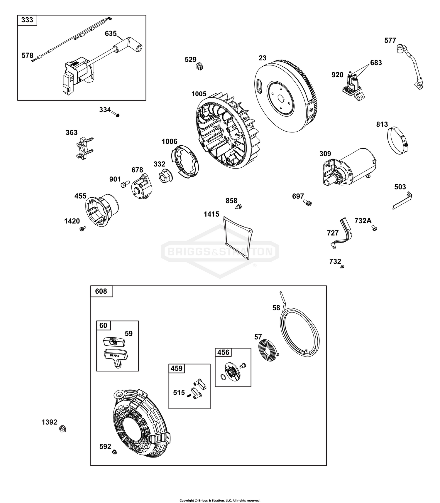 Flywheel, Ignition, and Starter Group