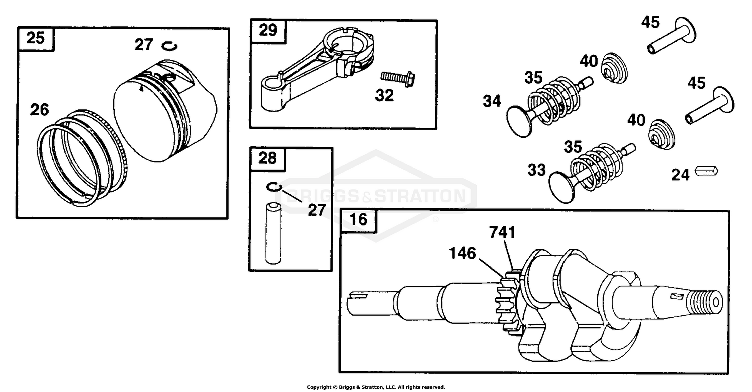 Piston, Connecting Rod, Crankshaft