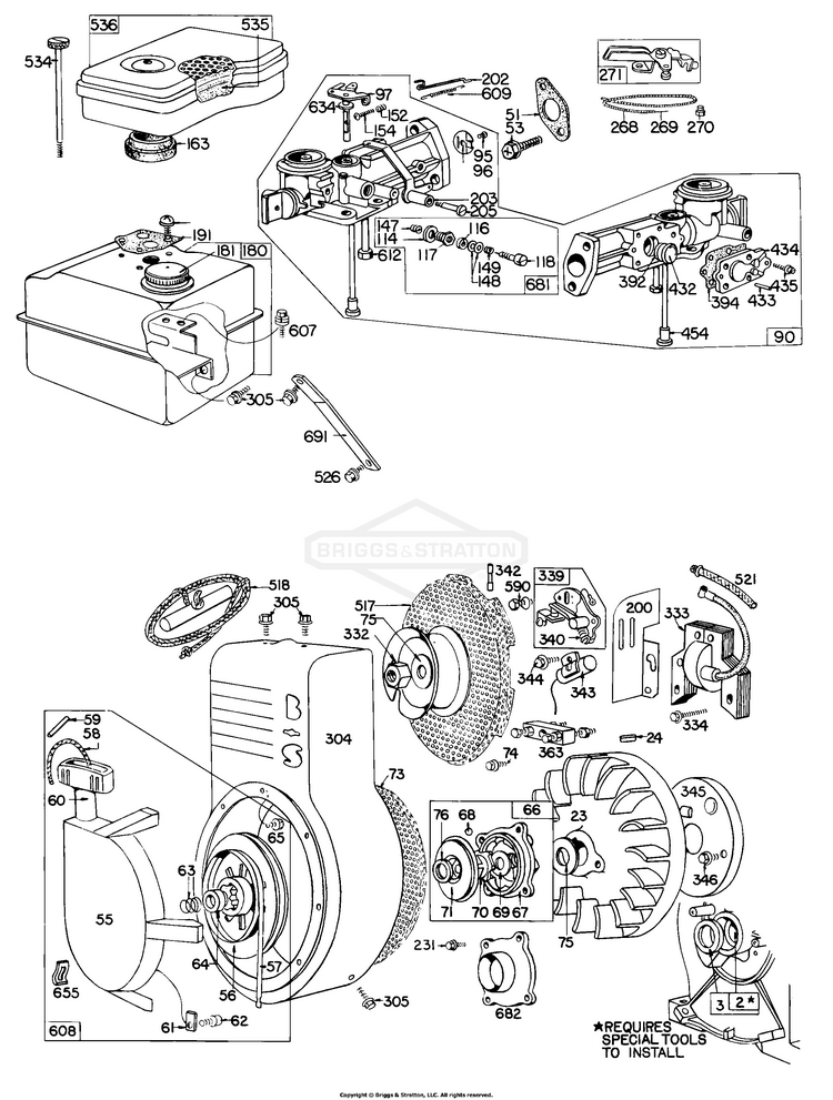 144202-0015-99 Briggs and Stratton Engine | PartsWarehouse