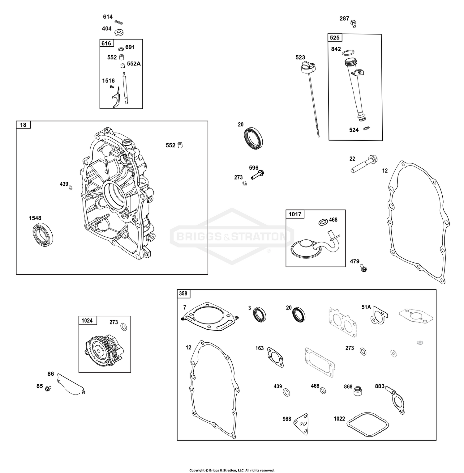 Crankcase Cover/Sump Group
