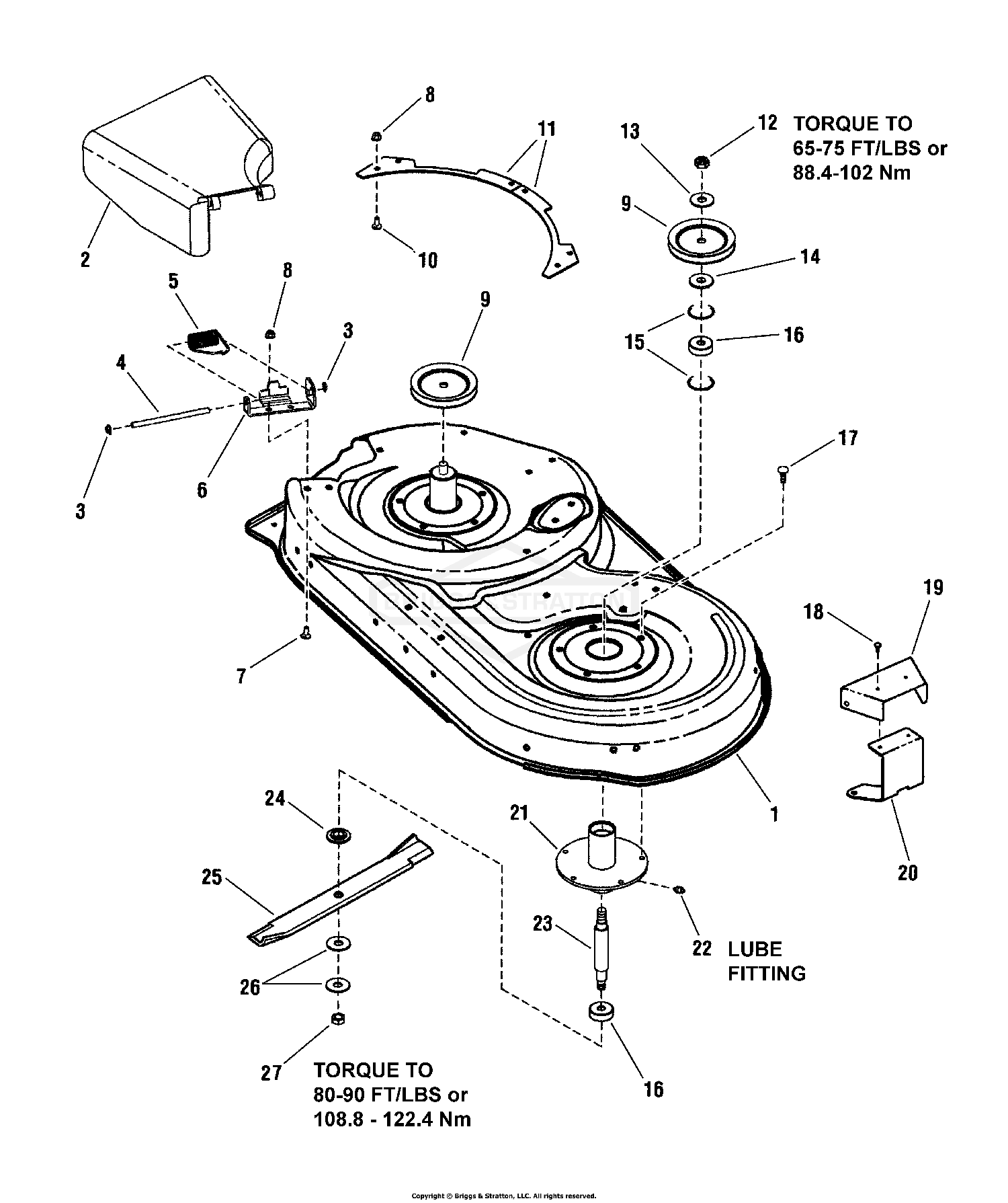 42" Mower Deck - Housing & Arbor Group