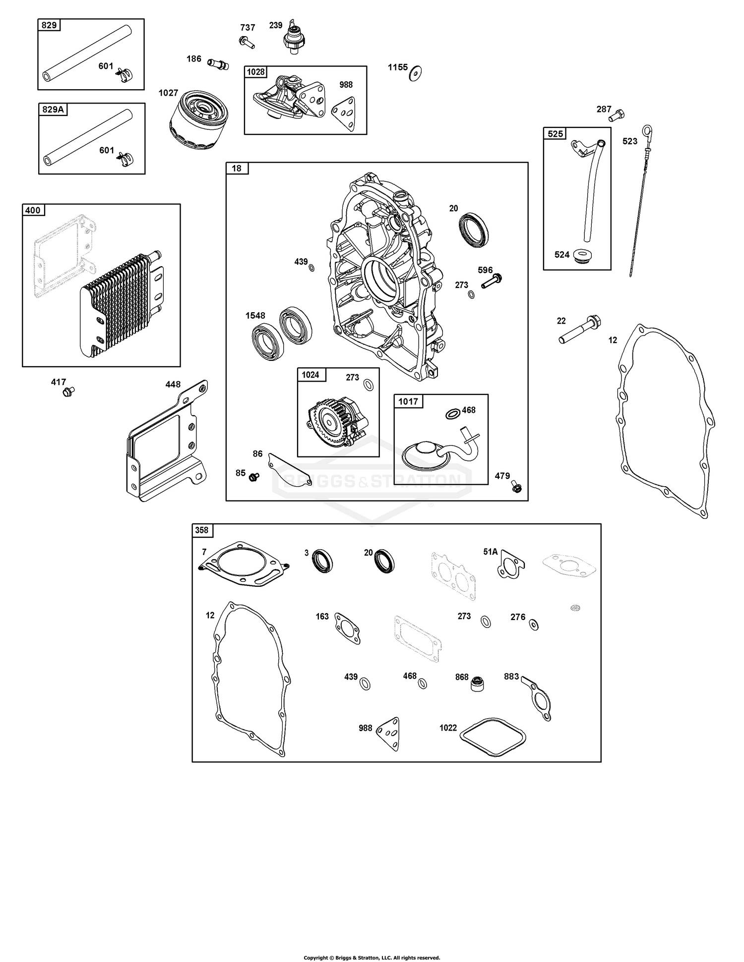 Crankcase Cover/Sump and Lubrication Group