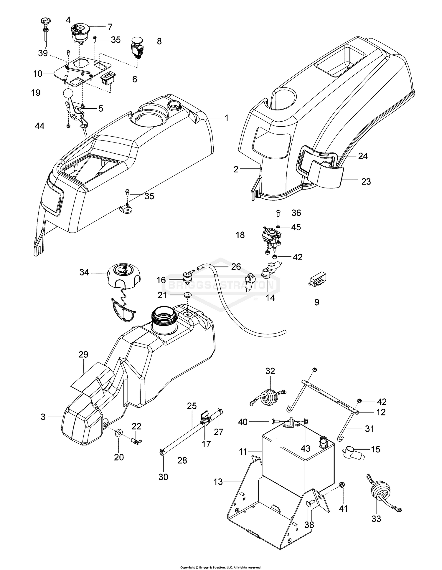 Ignition & Fuel Tank group