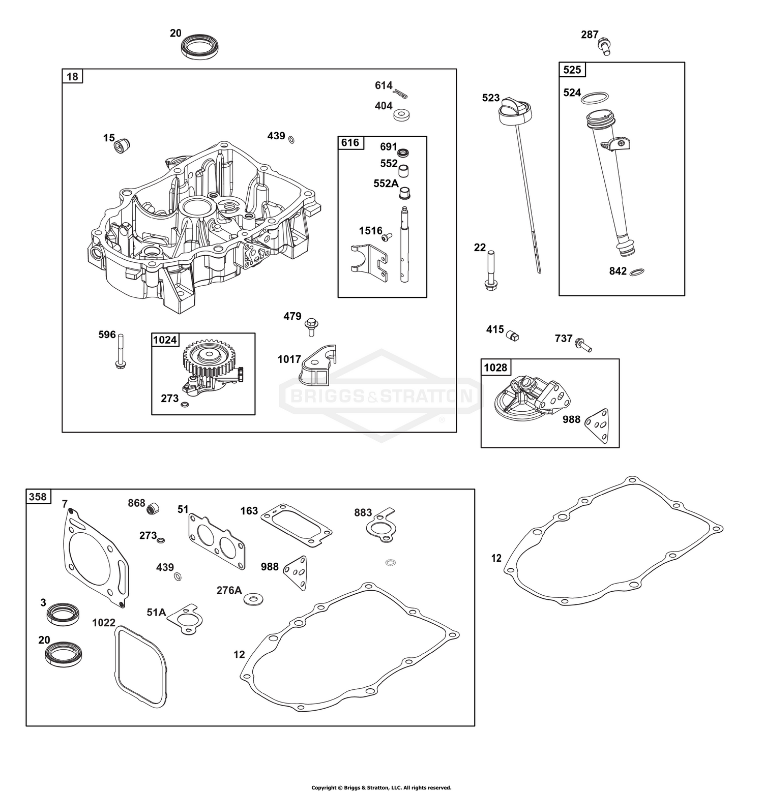 Crankcase Cover/Sump Group