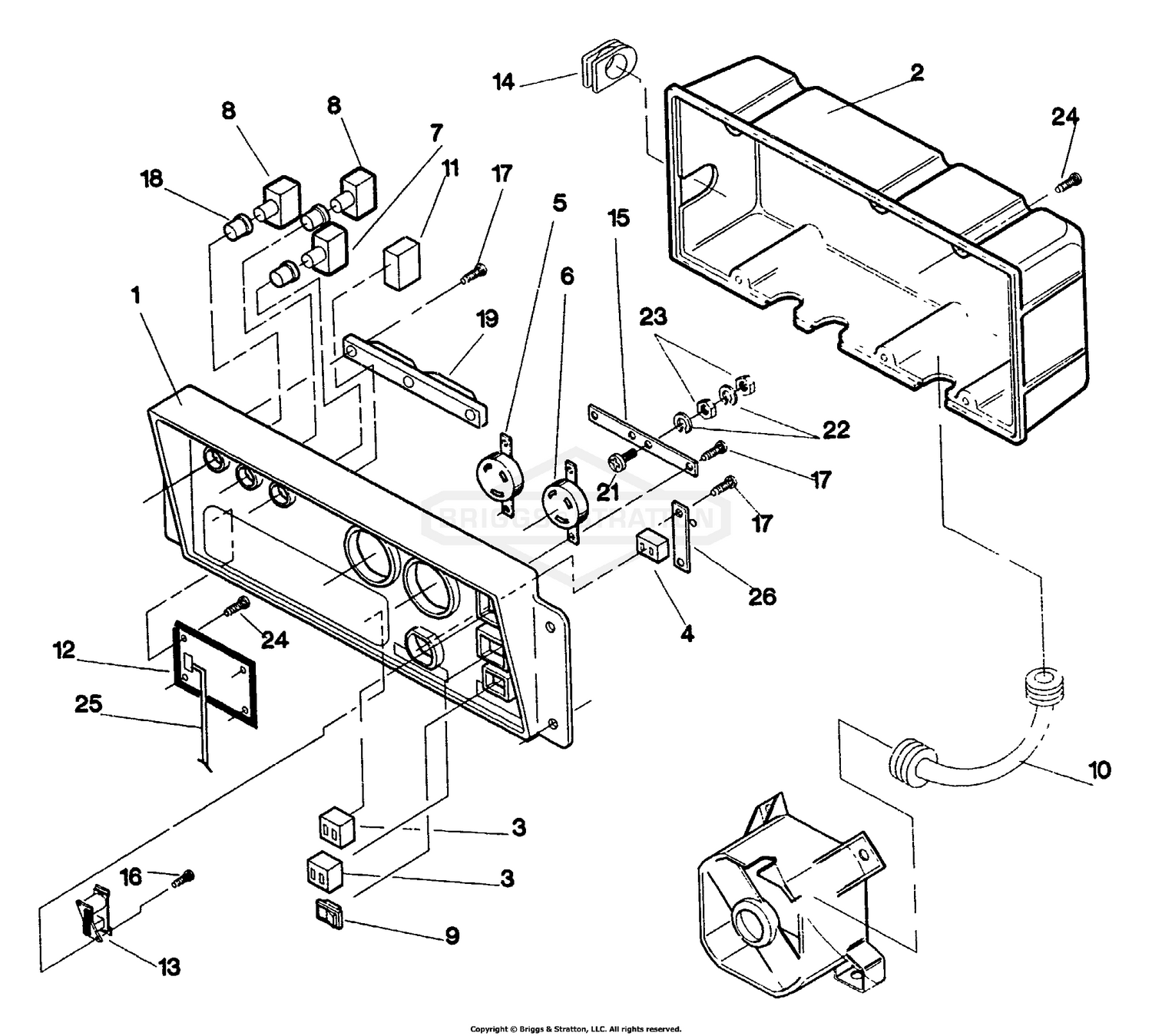 Control Panel - Repair Parts No. 87407