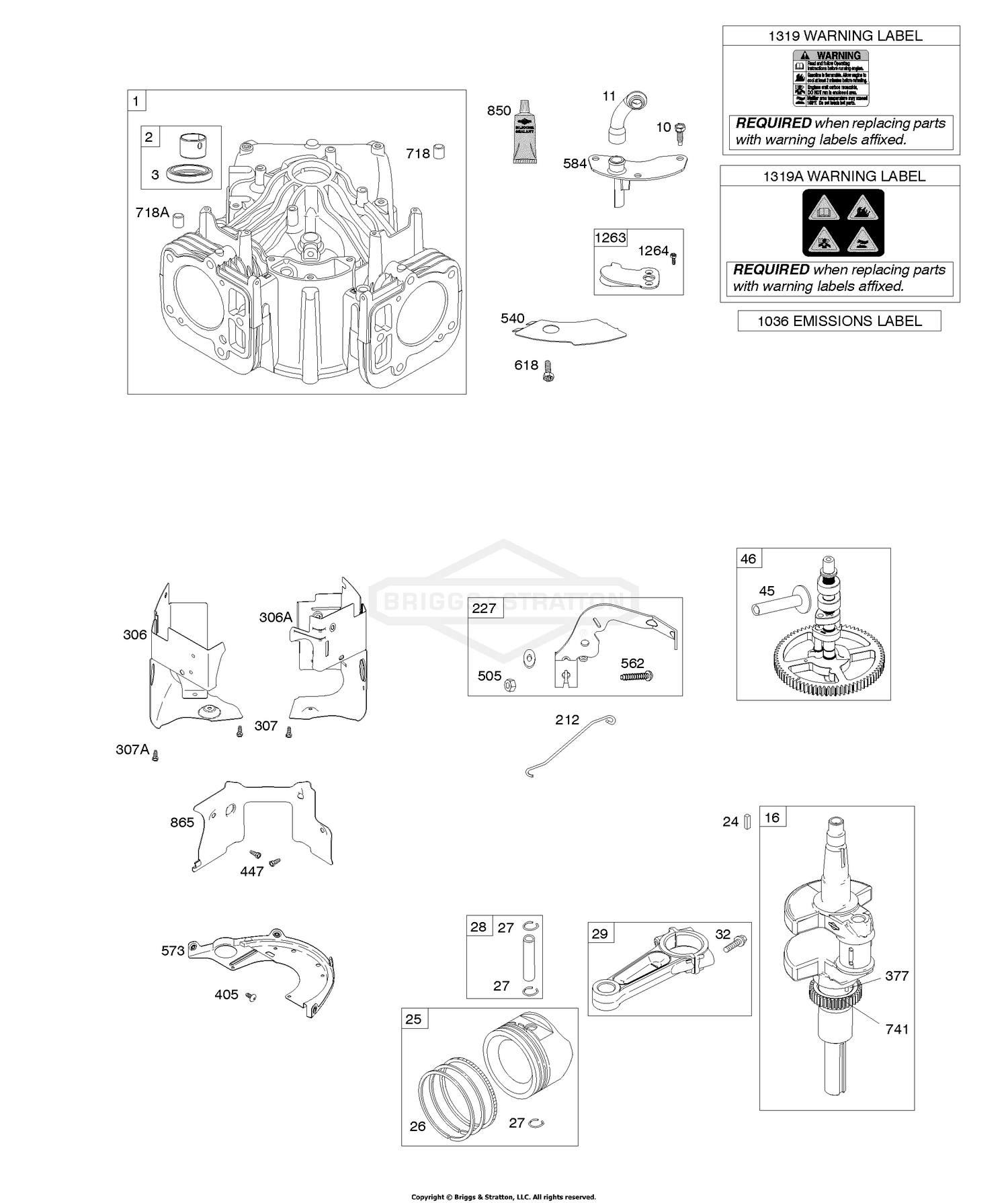 Cylinder, Crankshaft, Piston & Rings